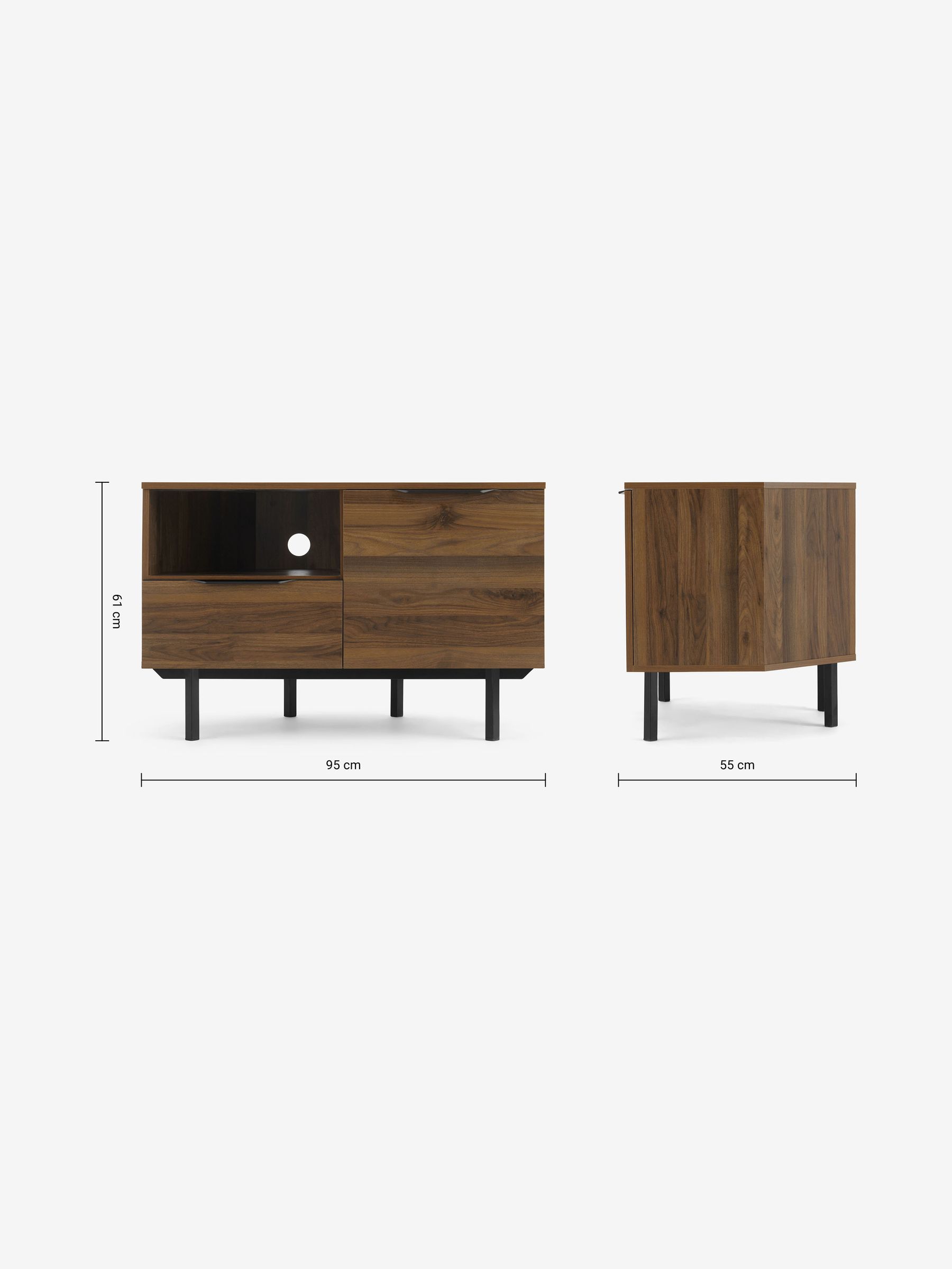 Damien Corner TV Unit in Walnut Effect - Image 3 of 3