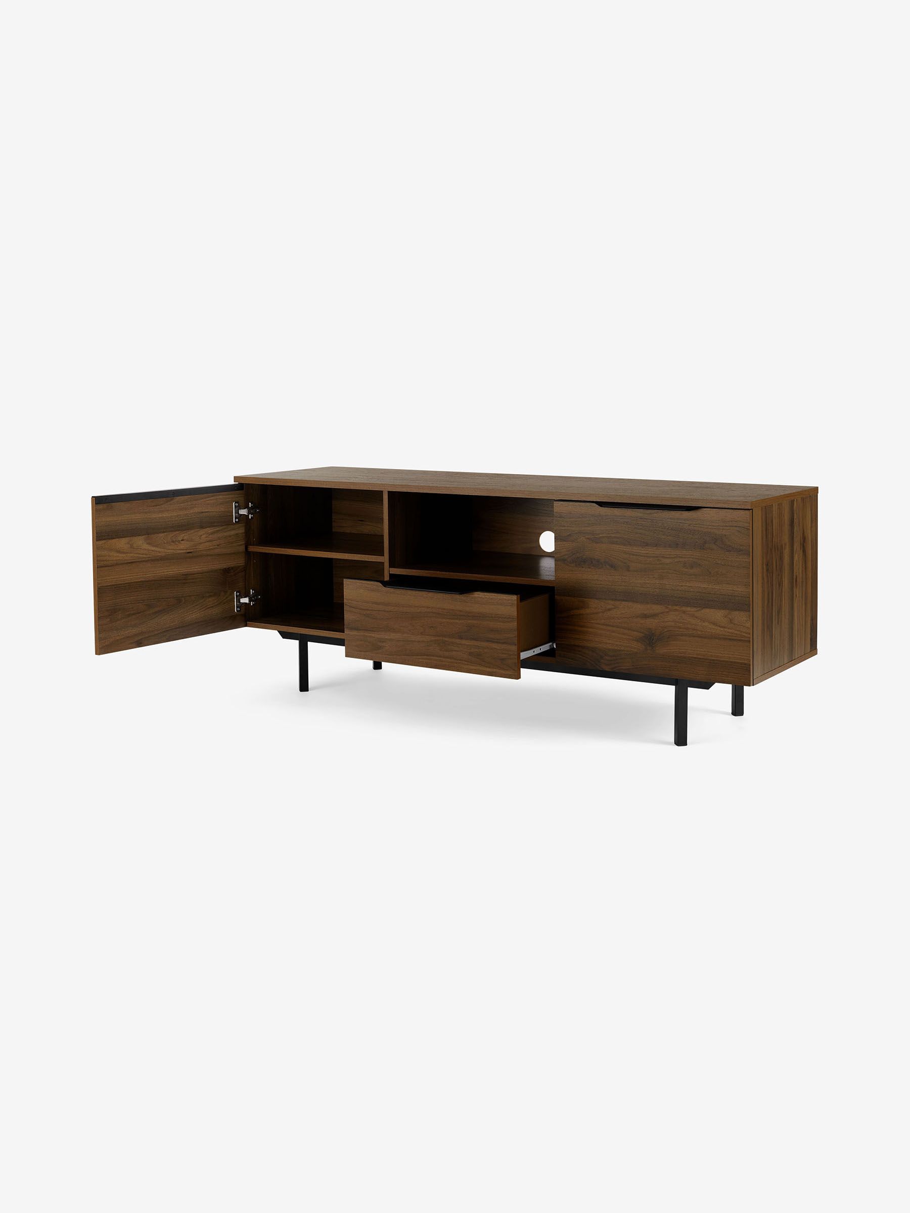 Damien Wide TV Unit in Walnut Effect - Image 3 of 3
