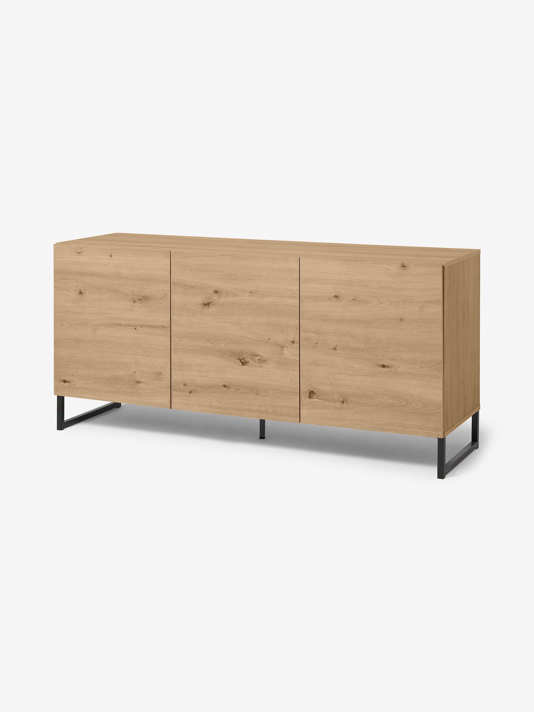 Hopkins Large Sideboard in Distressed Oak Effect - Image 1 of 3