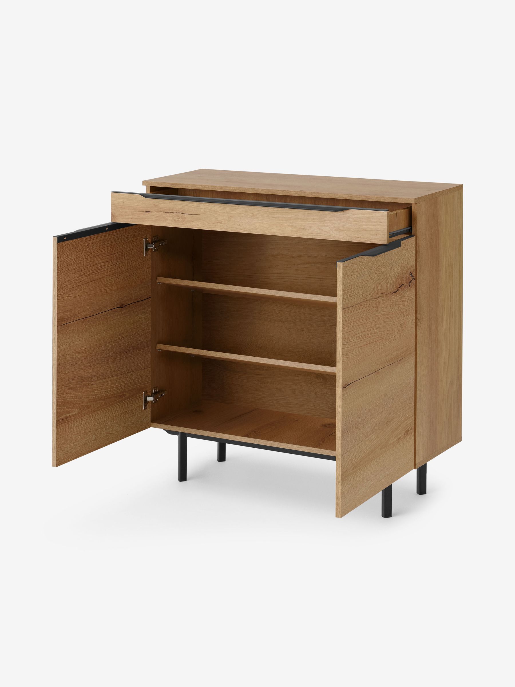 Damien Shoes Storage in Distressed Oak Effect - Image 2 of 3