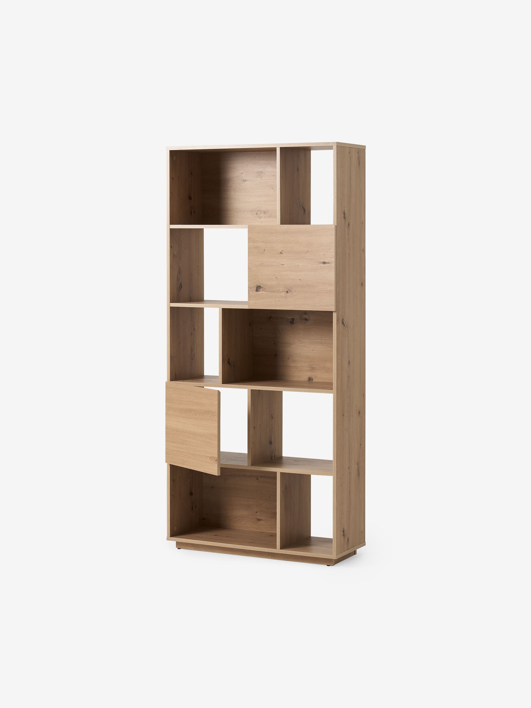 Hopkins Narrow Bookcase in Distressed Oak Effect - Image 2 of 3