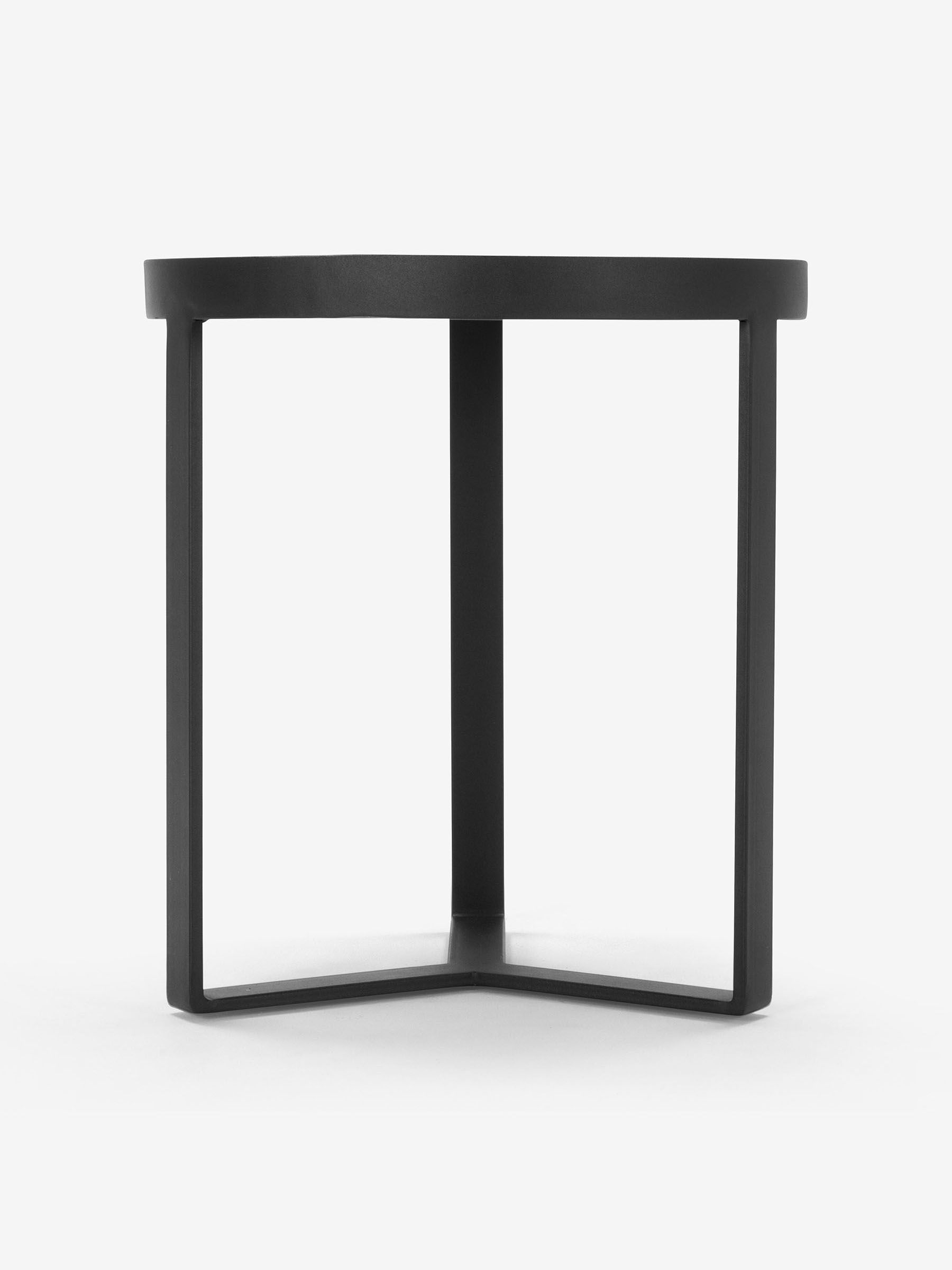 Aula Side Table in Black/Grey Glass - Image 4 of 4