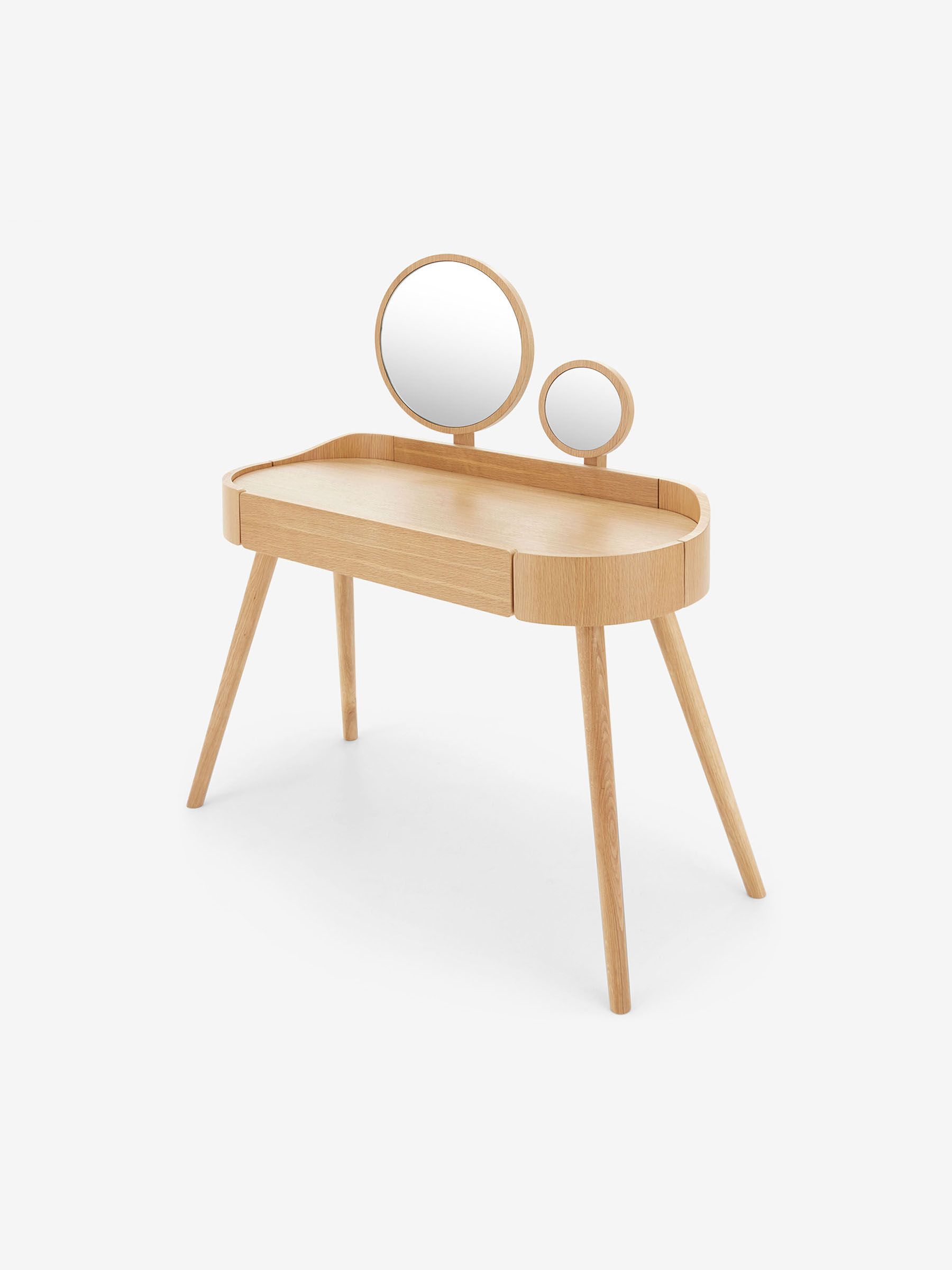 Odie Console Dressing Table in Oak - Image 1 of 3