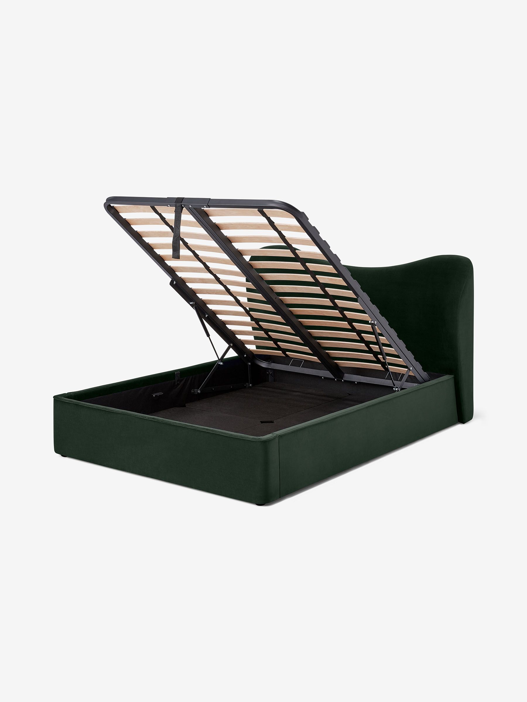 Kooper Ottoman Storage Bed in Green - Image 2 of 2