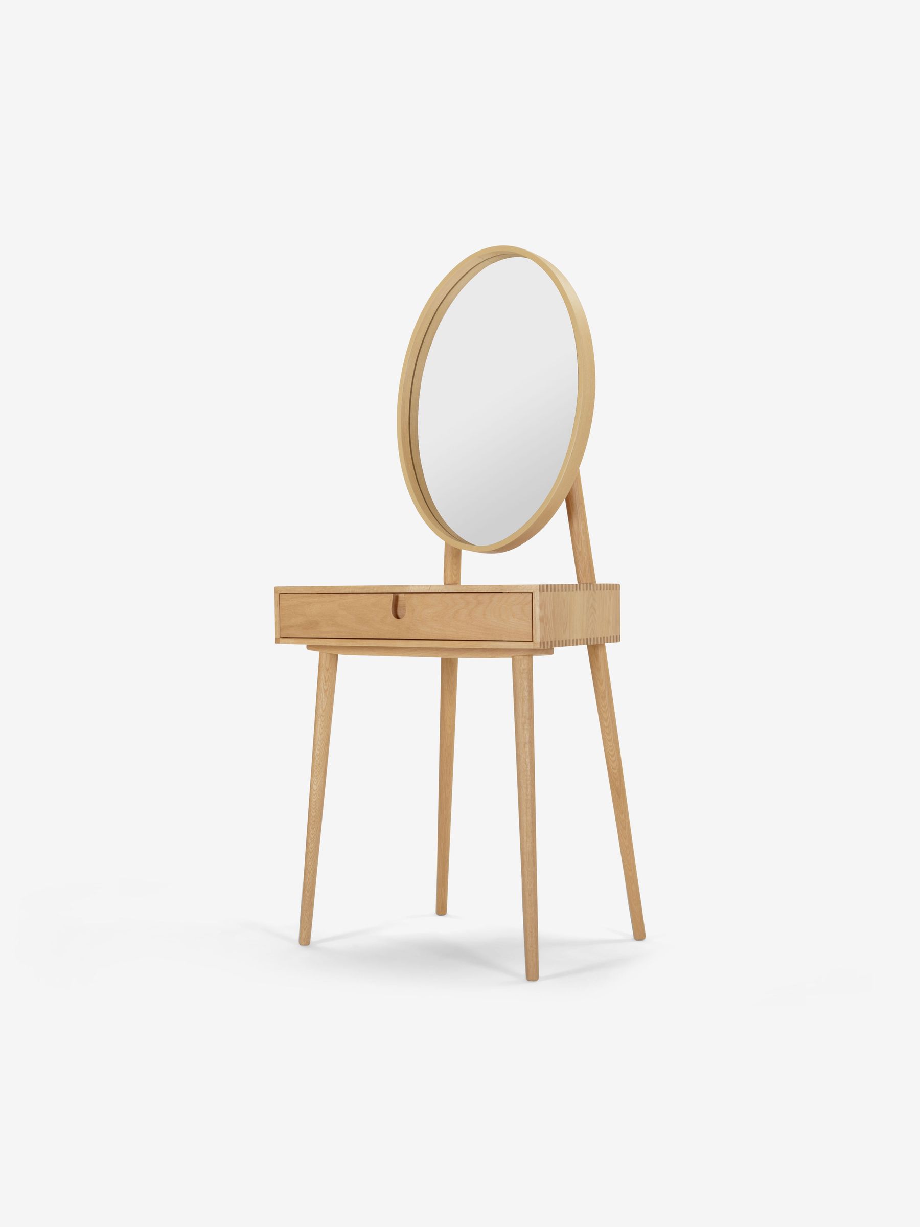Penn Console Dressing Table in Oak - Image 3 of 5