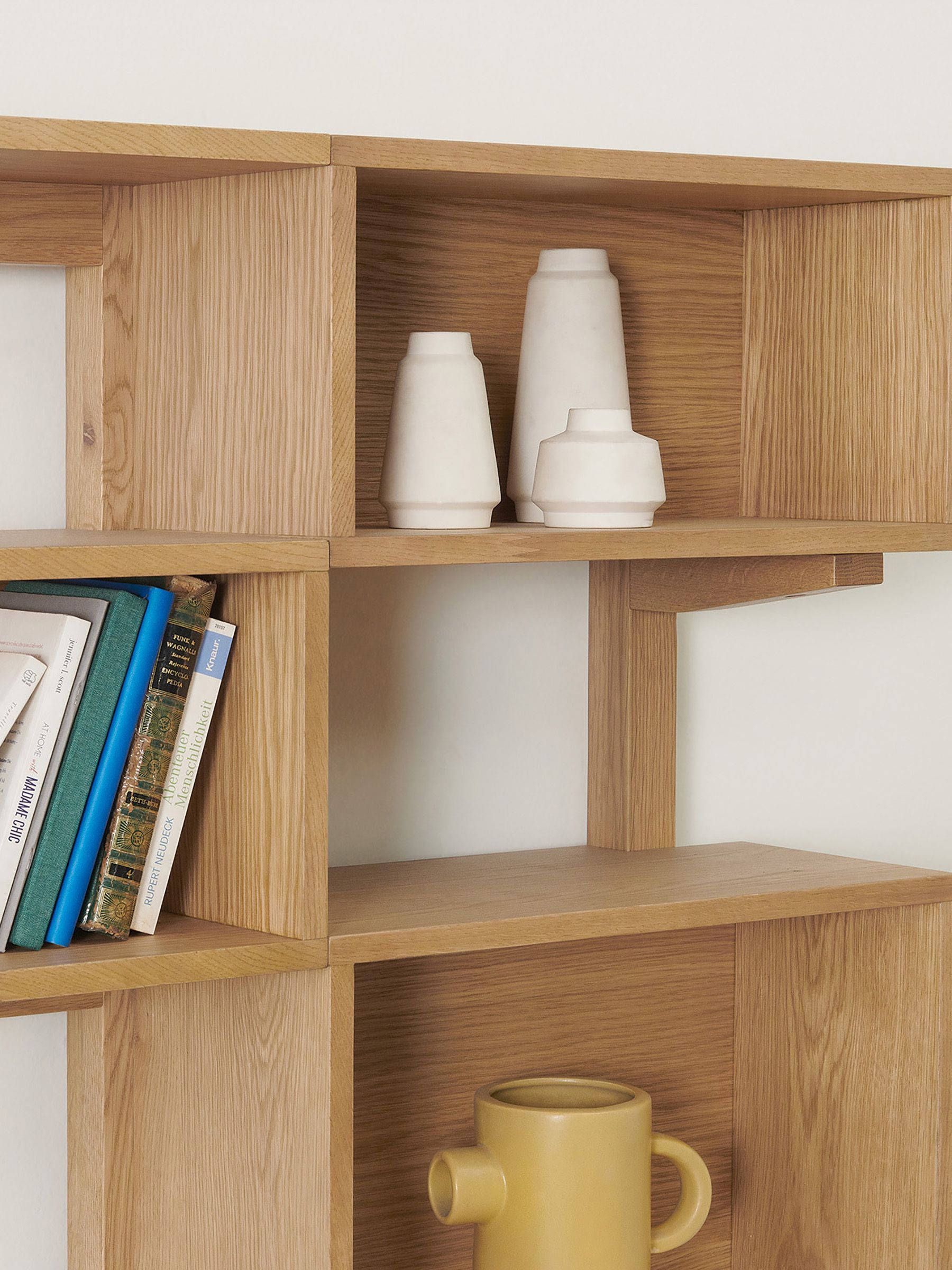 Wingrove Wide TV Shelving Unit in Oak - Image 3 of 7