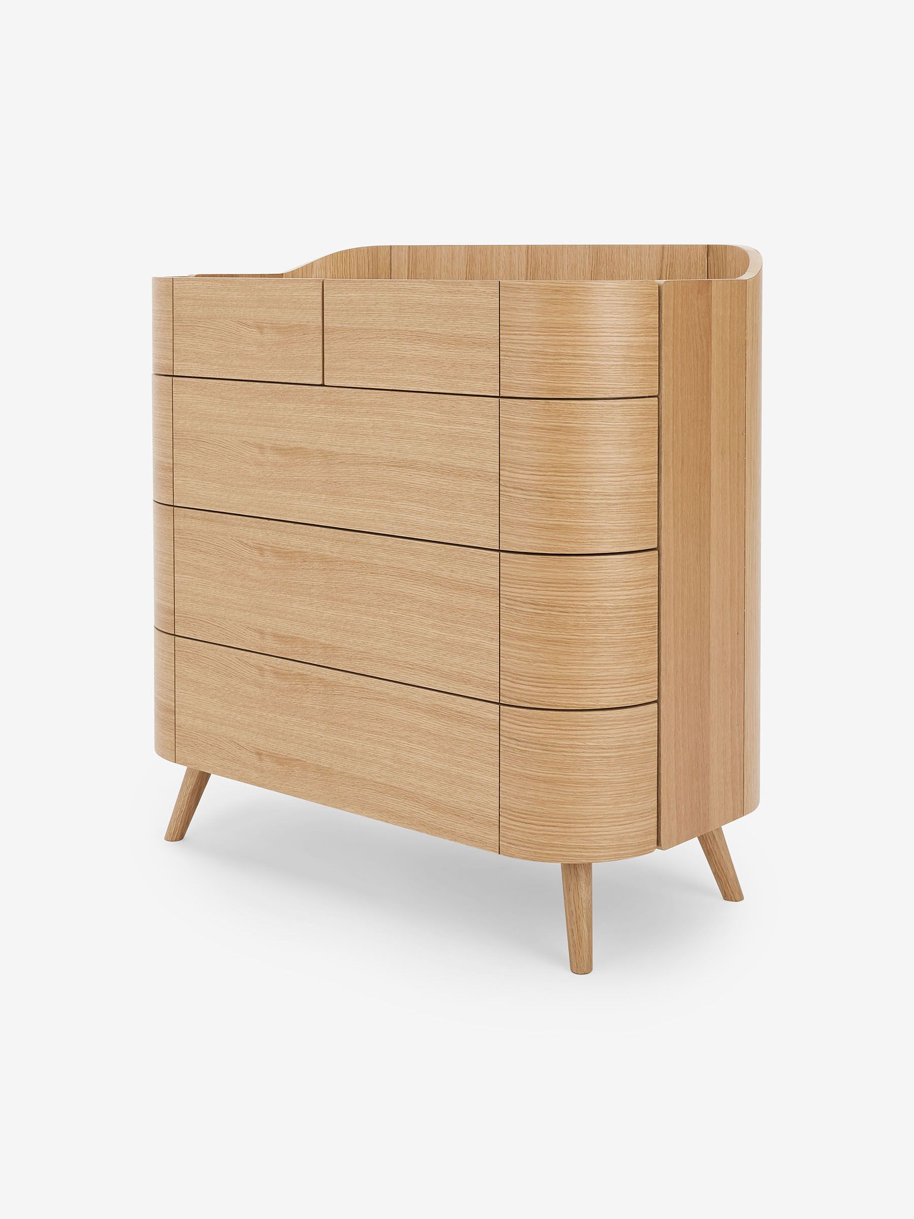 Odie 5 Drawer Chest of Drawers in Oak - Image 2 of 4