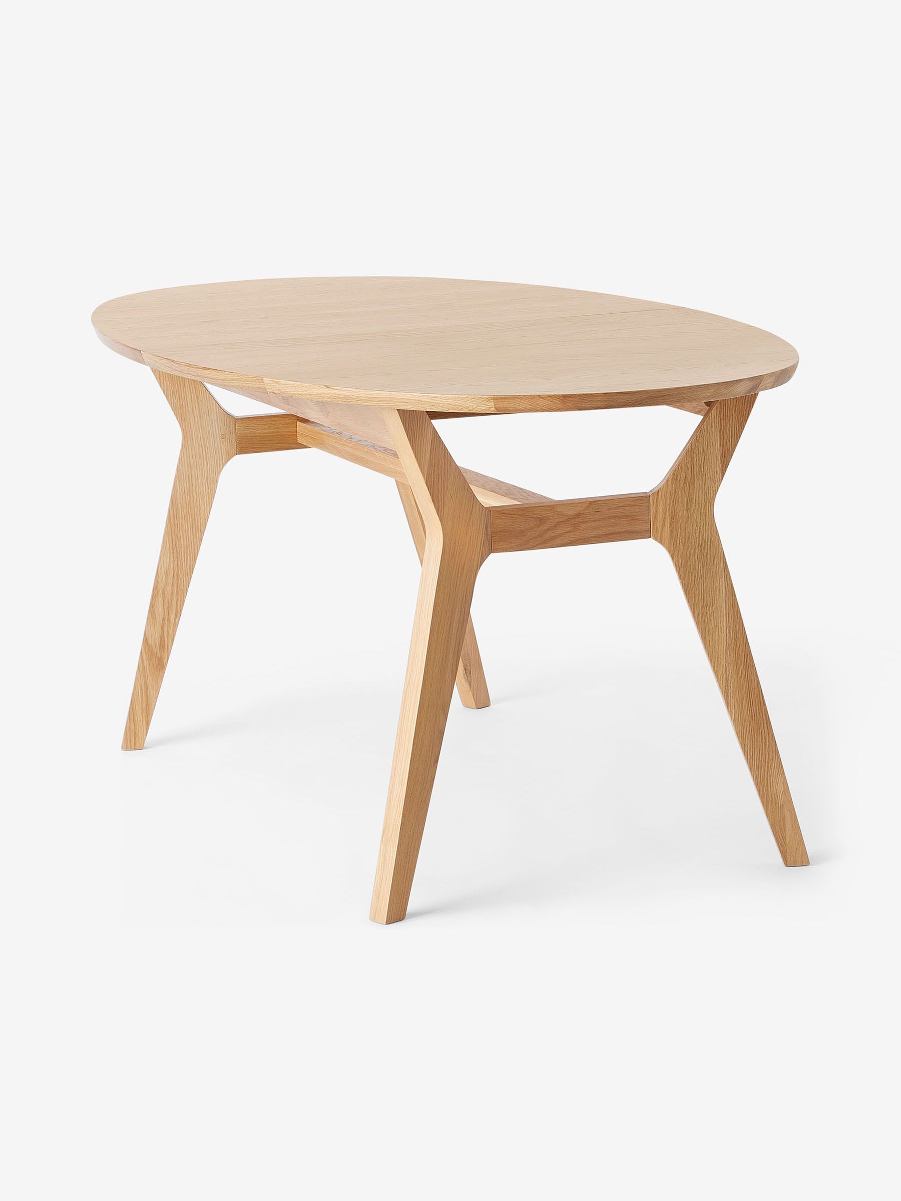 Jenson Extendable 6 to 8 Seater Round Dining Table in Oak - Image 1 of 2