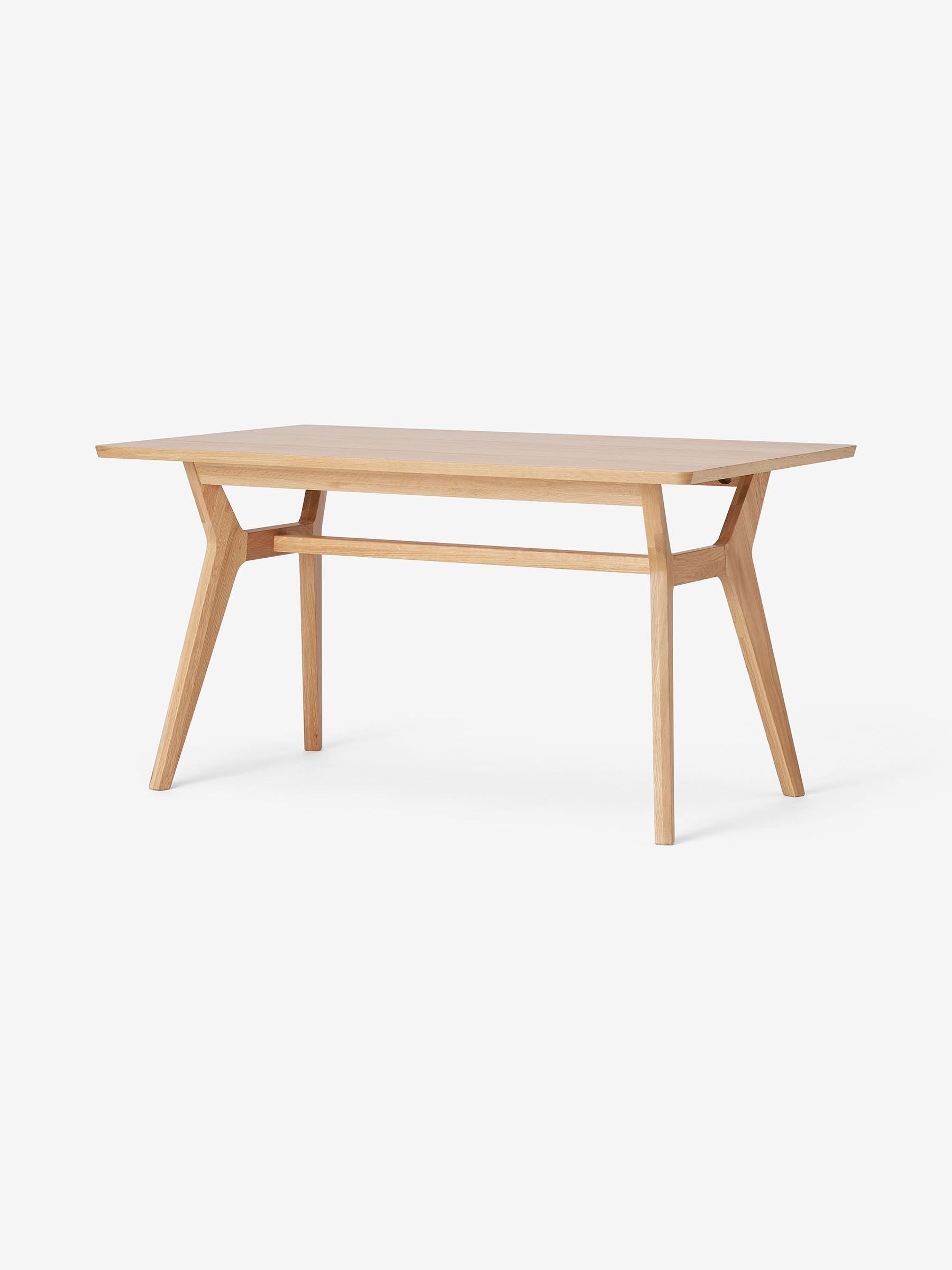 Jenson Compact Rectangular 6 Seater Dining Table in Oak - Image 6 of 6