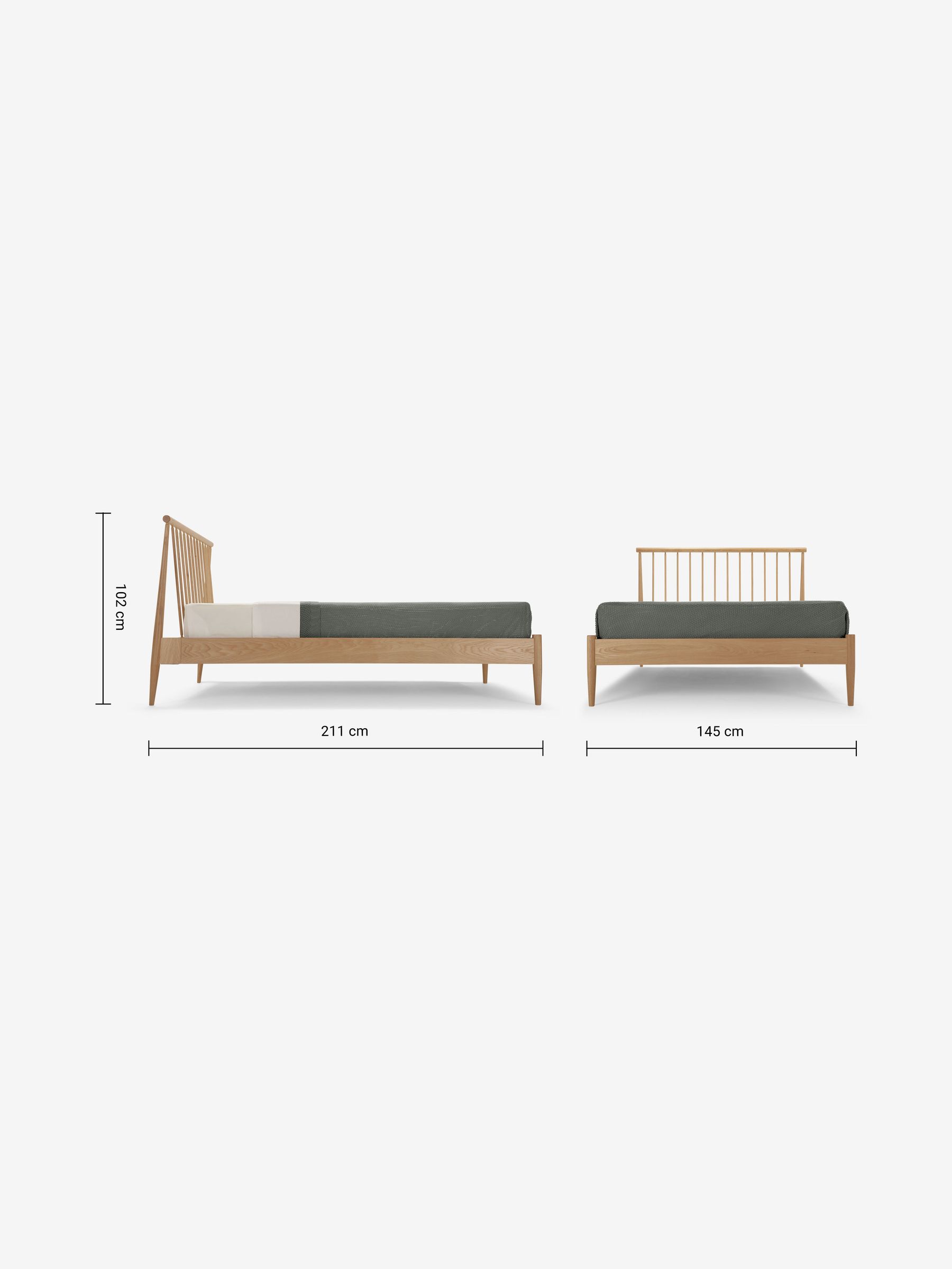 Penn Bed in Oak - Image 6 of 6