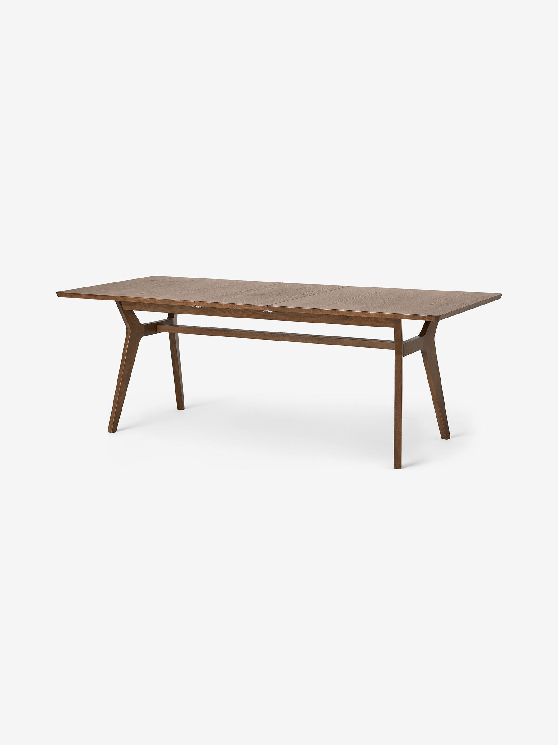Jenson Extendable 6 to 8 Seater Rectangle Dining Table in Dark Stain Oak - Image 1 of 2