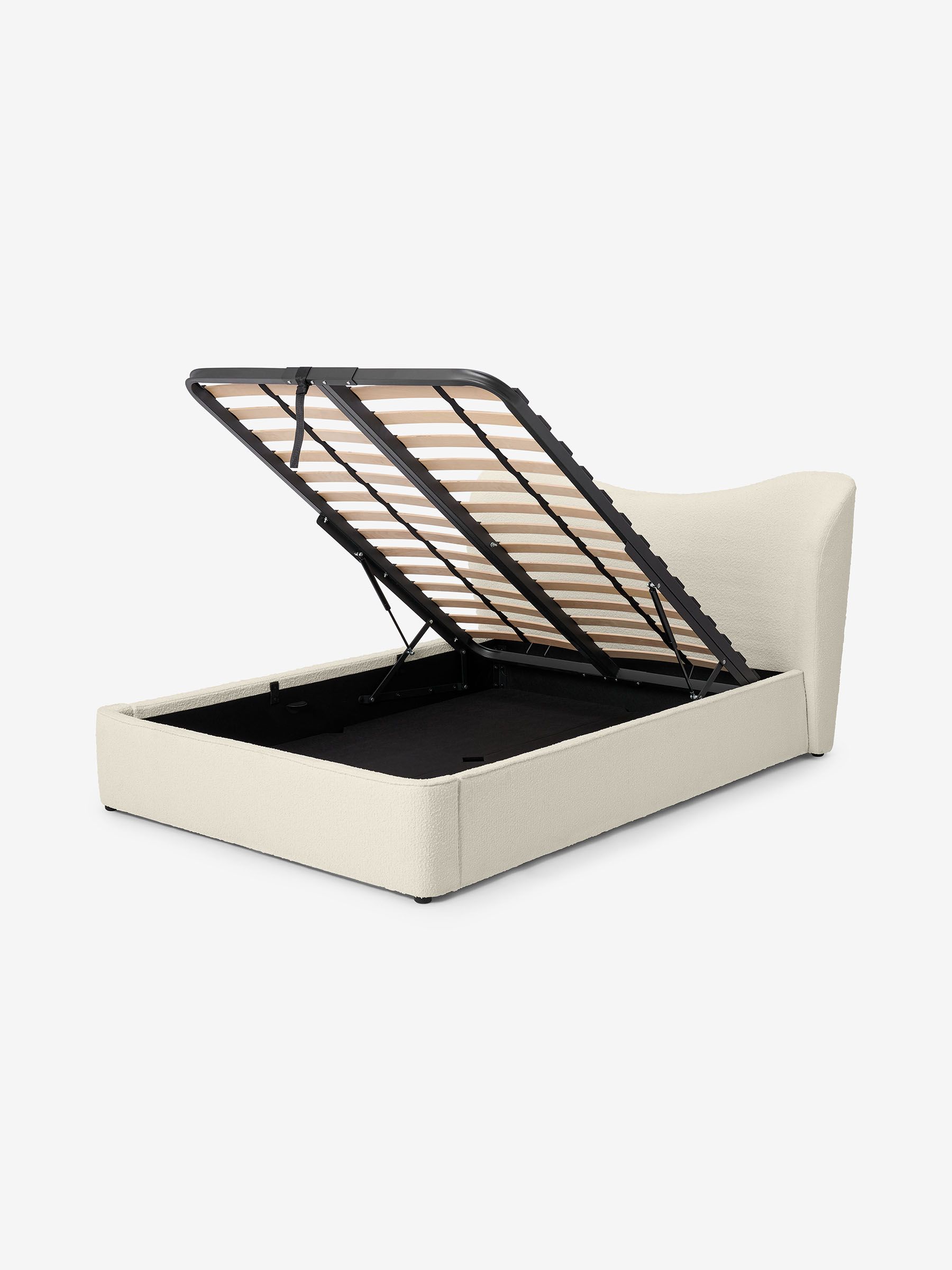 Kooper Ottoman Storage Bed in White - Image 2 of 2