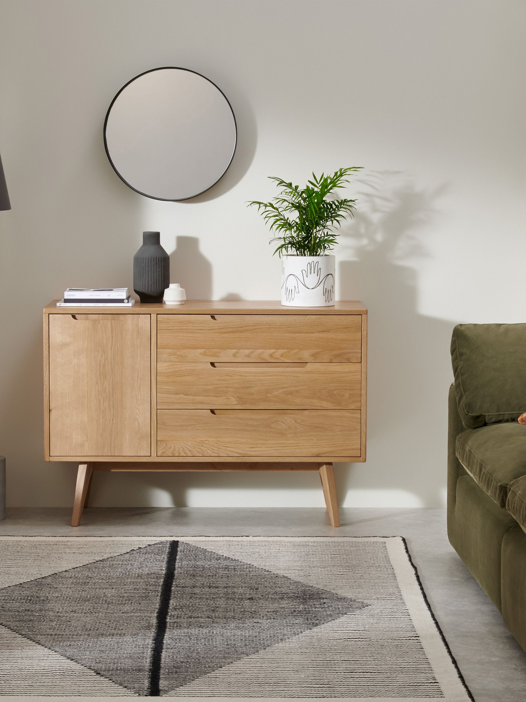 Jenson Compact Sideboard in Oak - Image 1 of 8