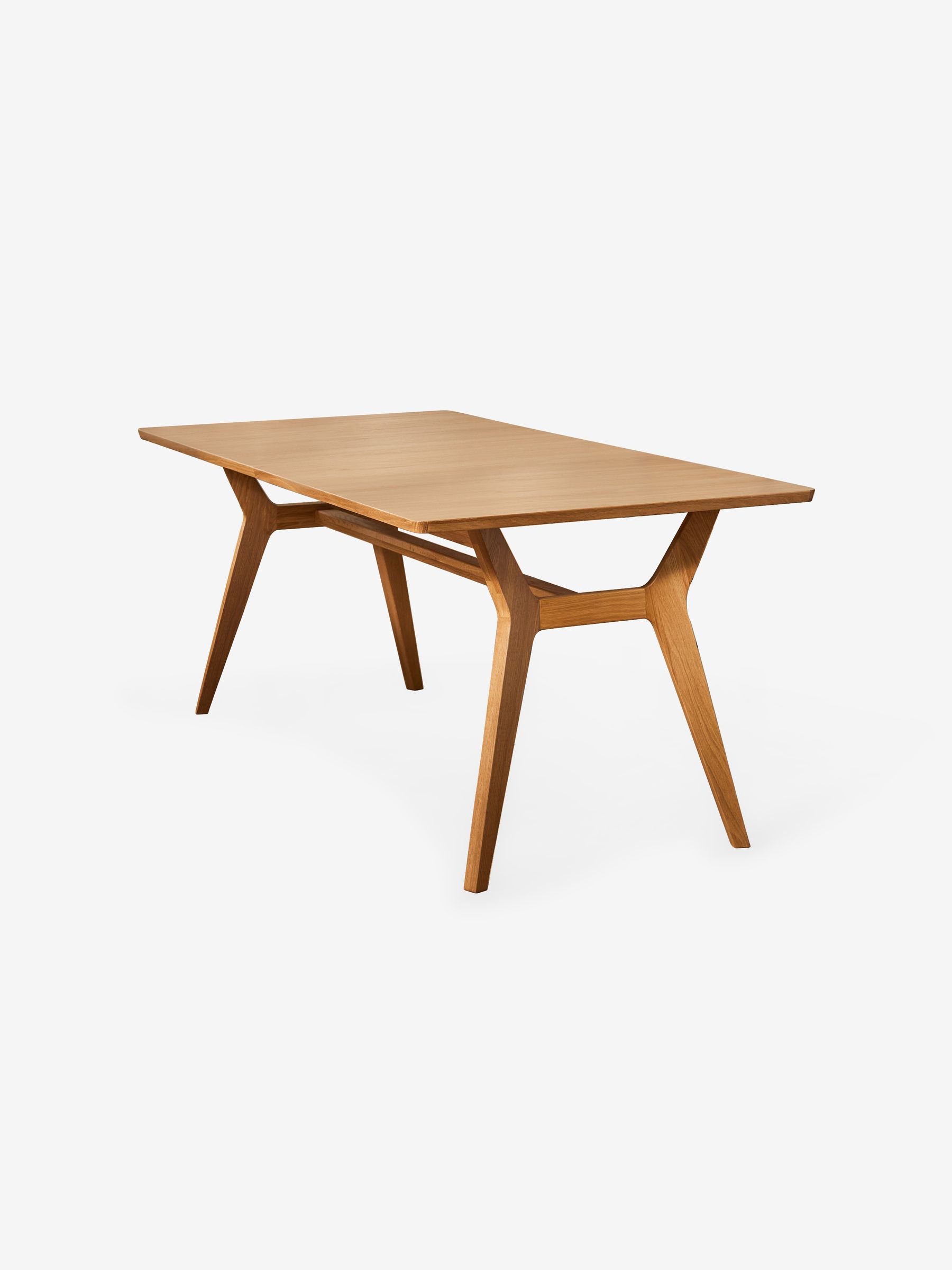 Jenson Extendable 6 to 8 Seater Rectangle Dining Table in Oak - Image 8 of 8