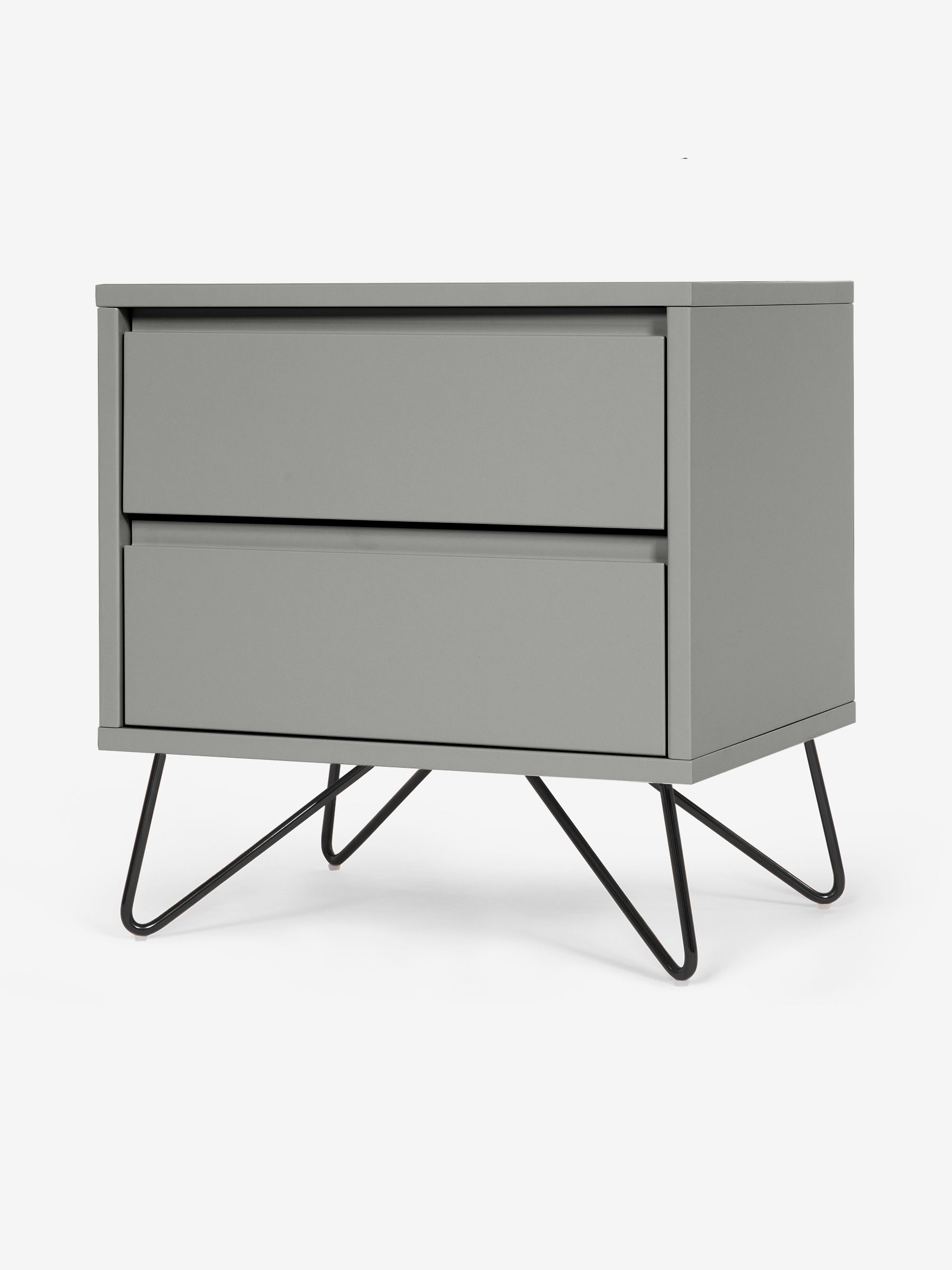 Elona Bedside Table in Grey - Image 1 of 4