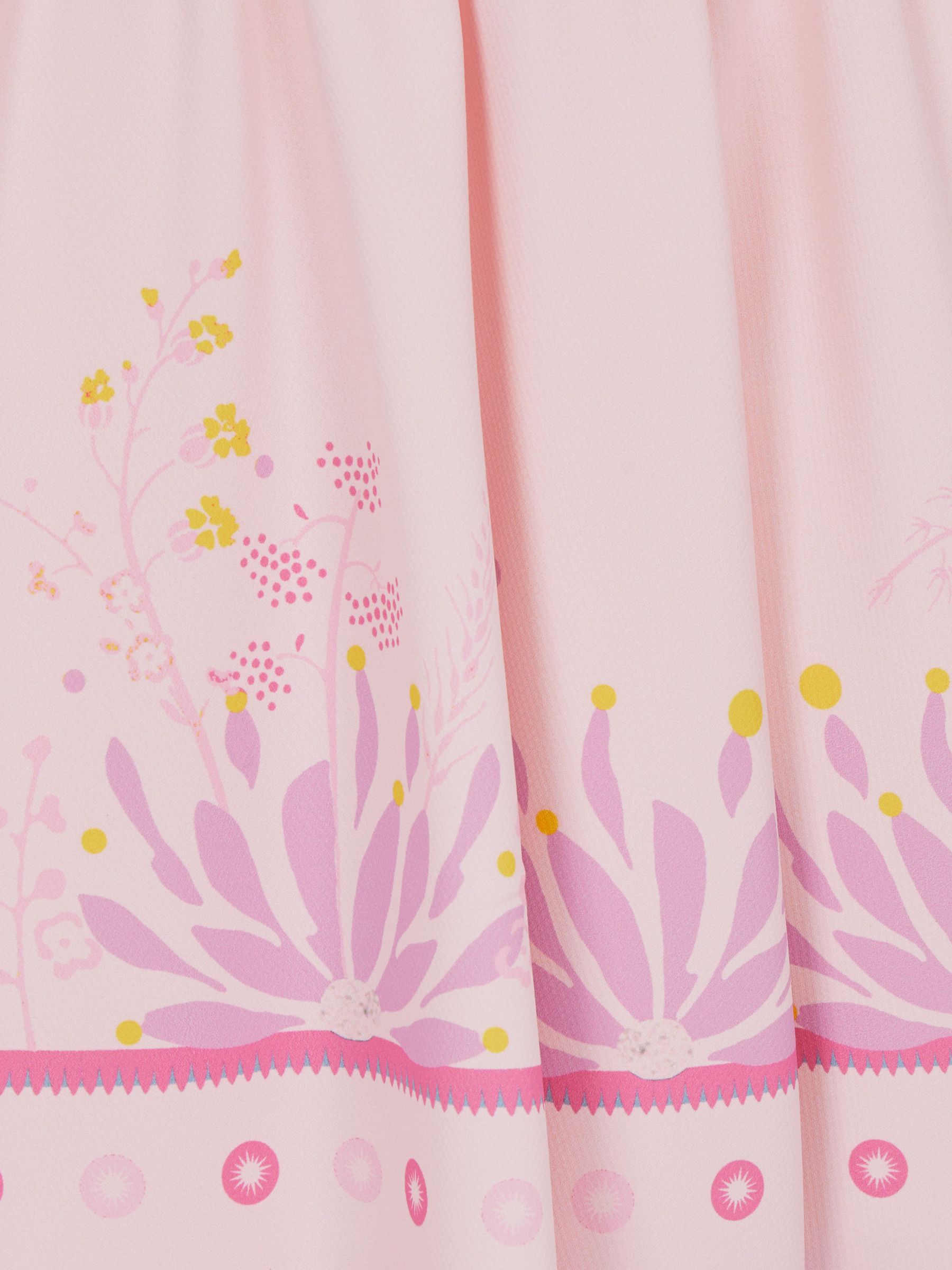 9-12 yrs Sleeveless Floral Print Dress in Pink - Image 6 of 6