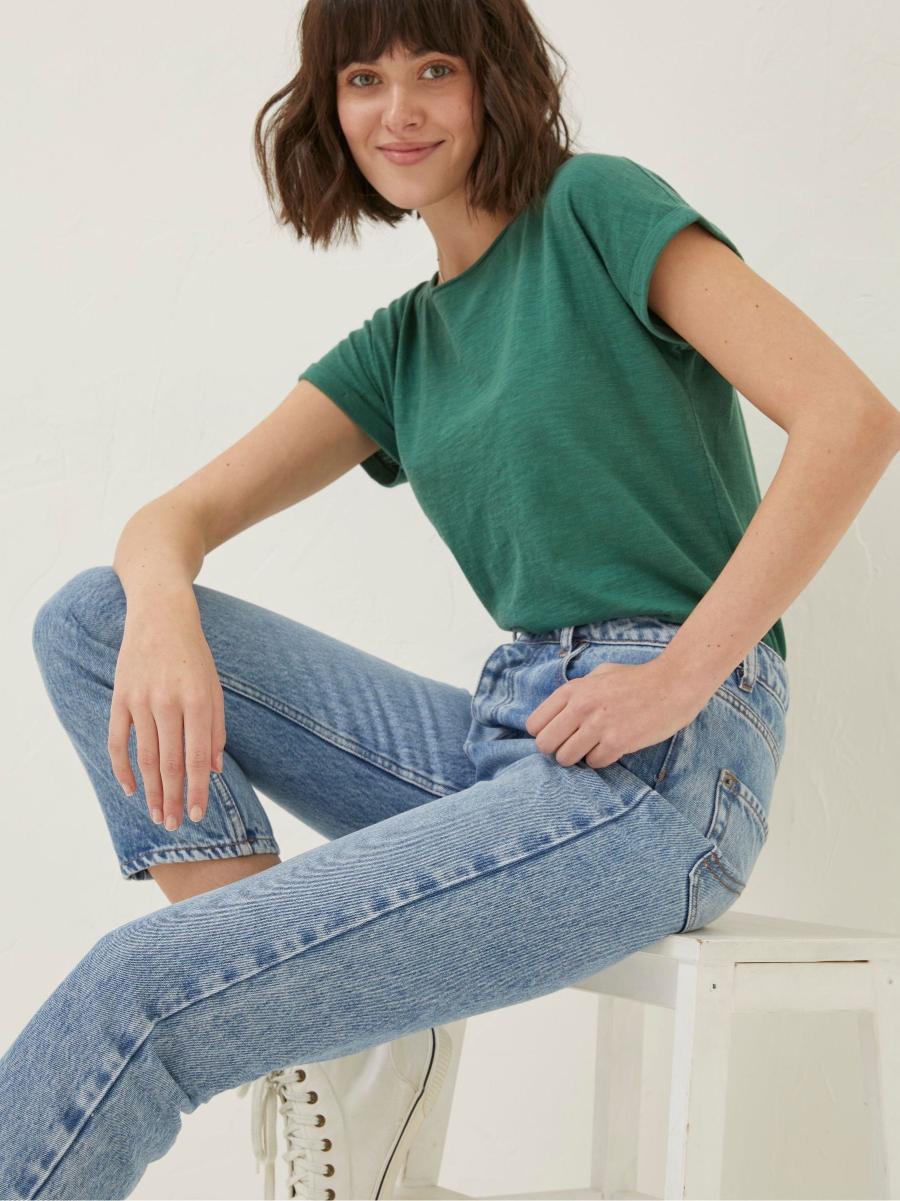 Blue Sutton Straight Cropped Jeans - Image 3 of 6