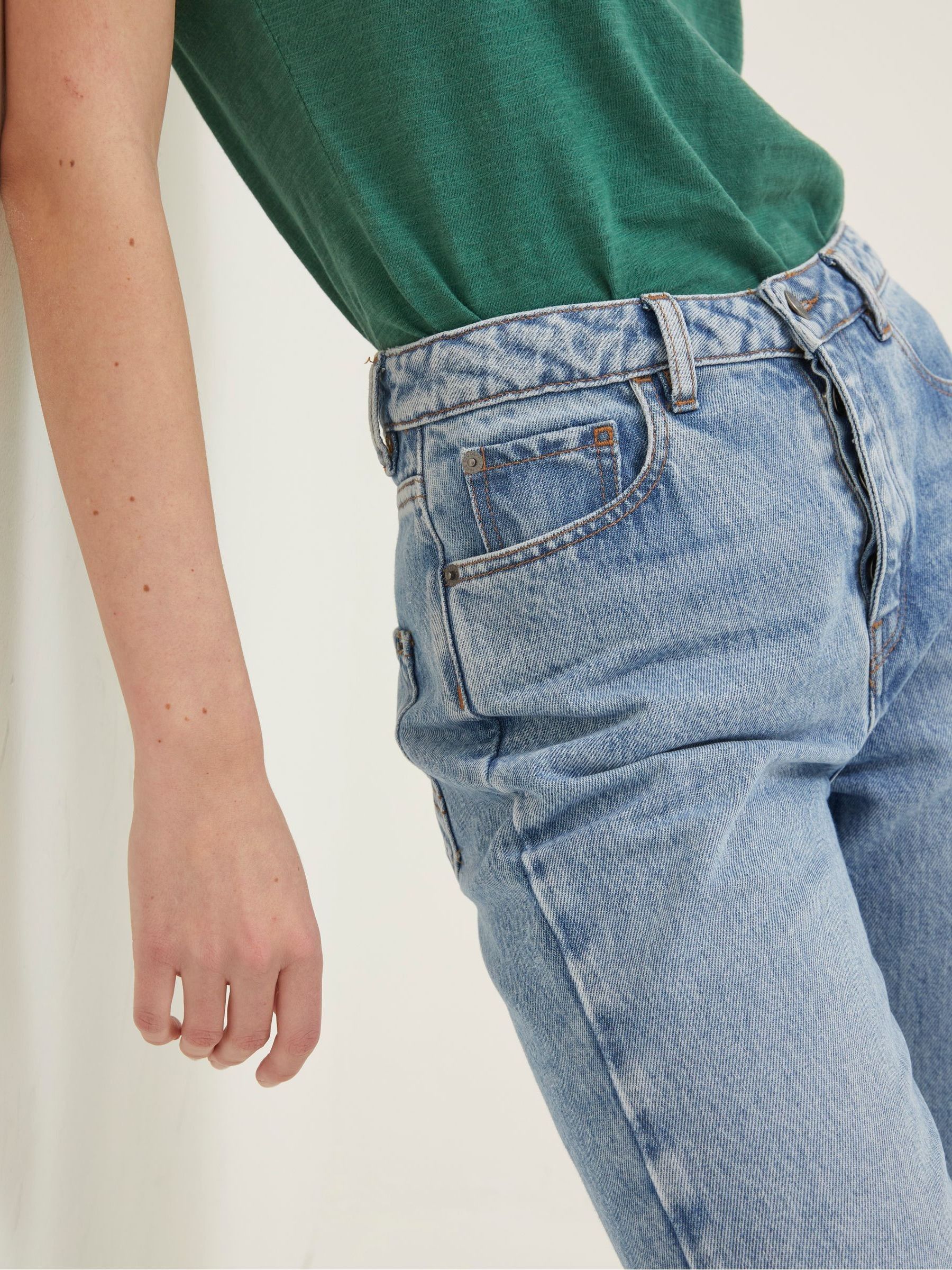 Blue Sutton Straight Cropped Jeans - Image 4 of 6