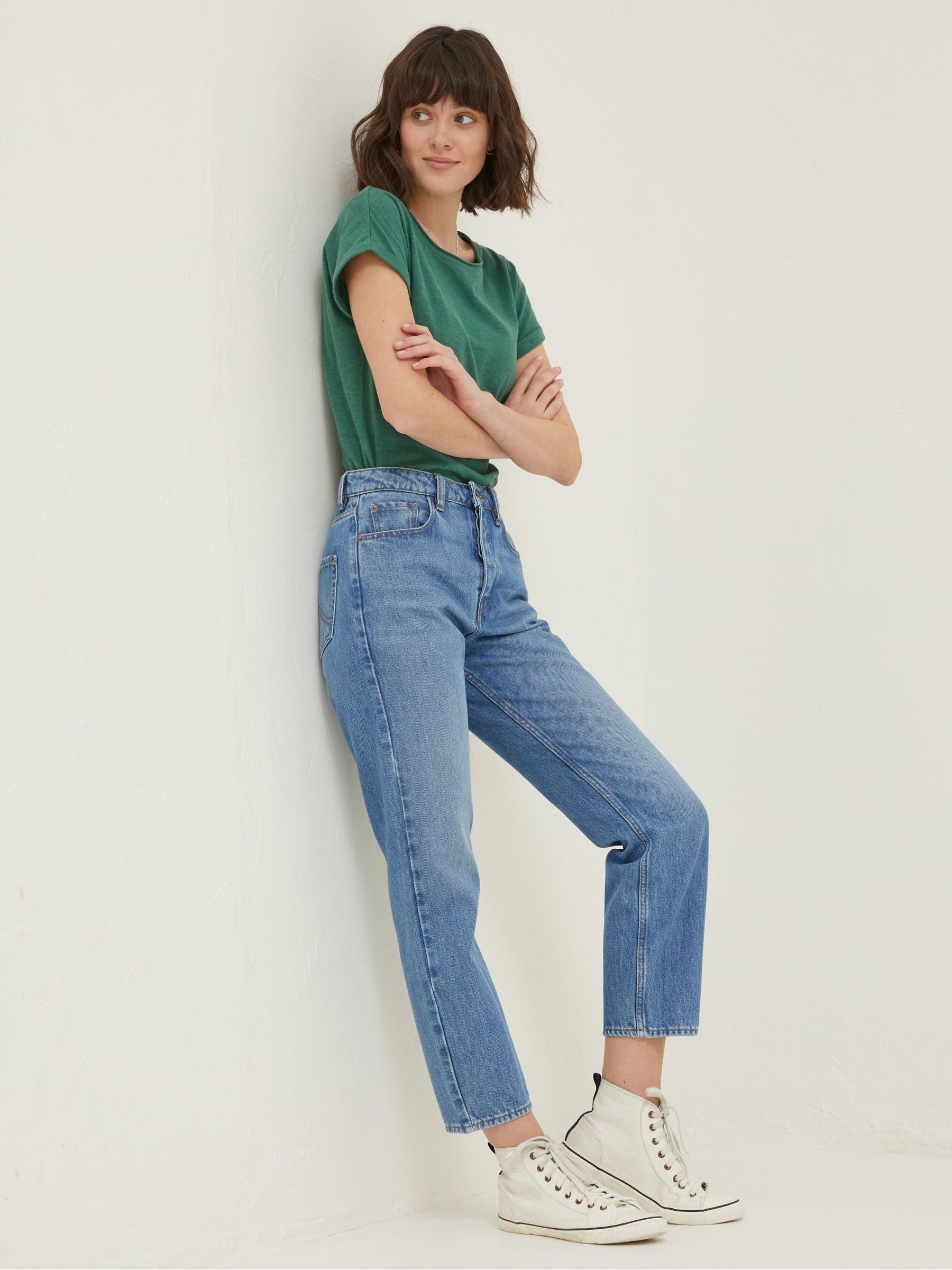 Blue Sutton Straight Cropped Jeans - Image 3 of 6