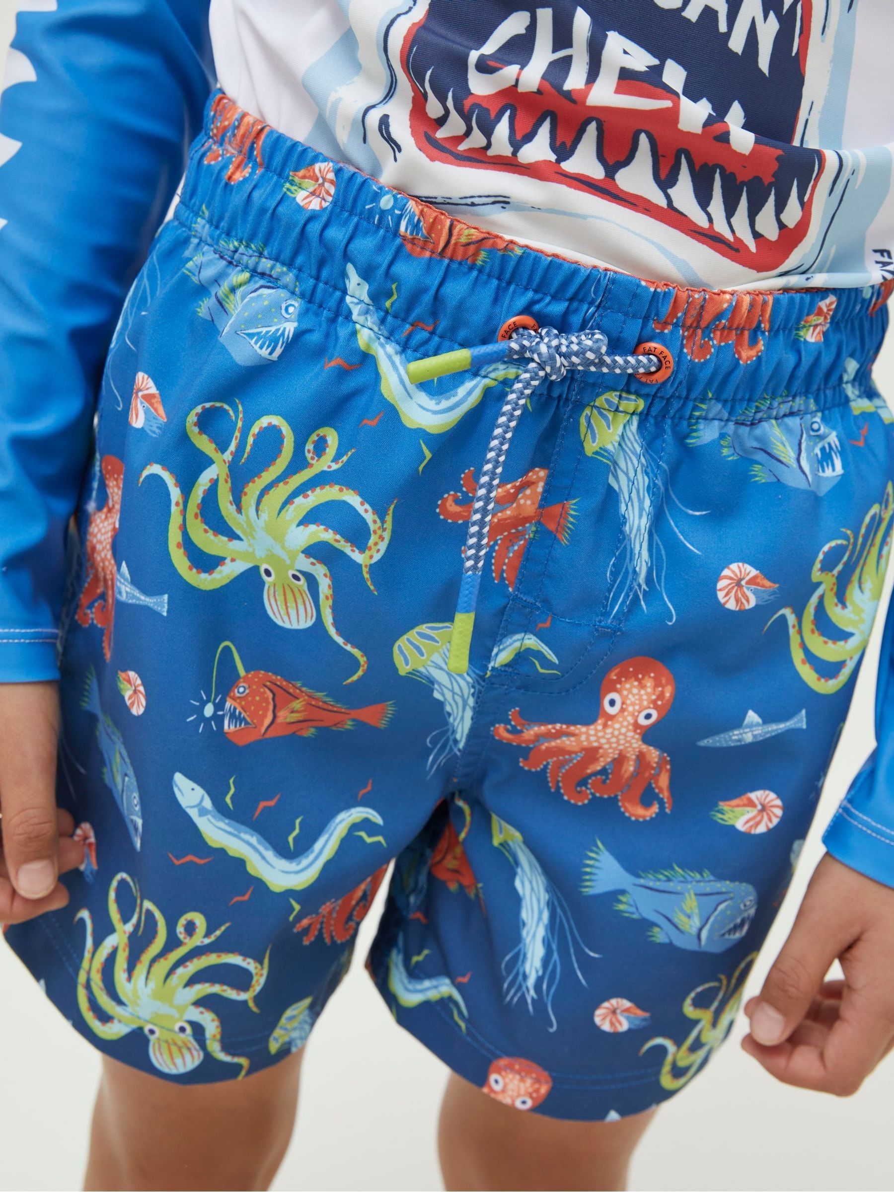 Blue Deep Sea Boardies Swim Shorts - Image 3 of 4