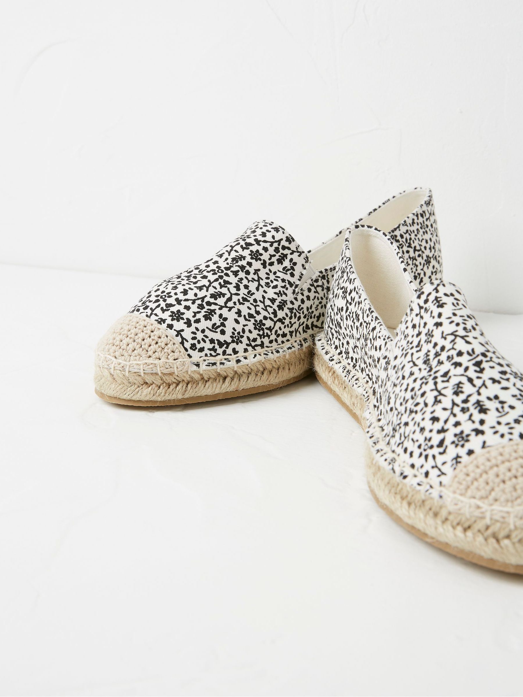White Printed Maggie Espadrilles - Image 3 of 3