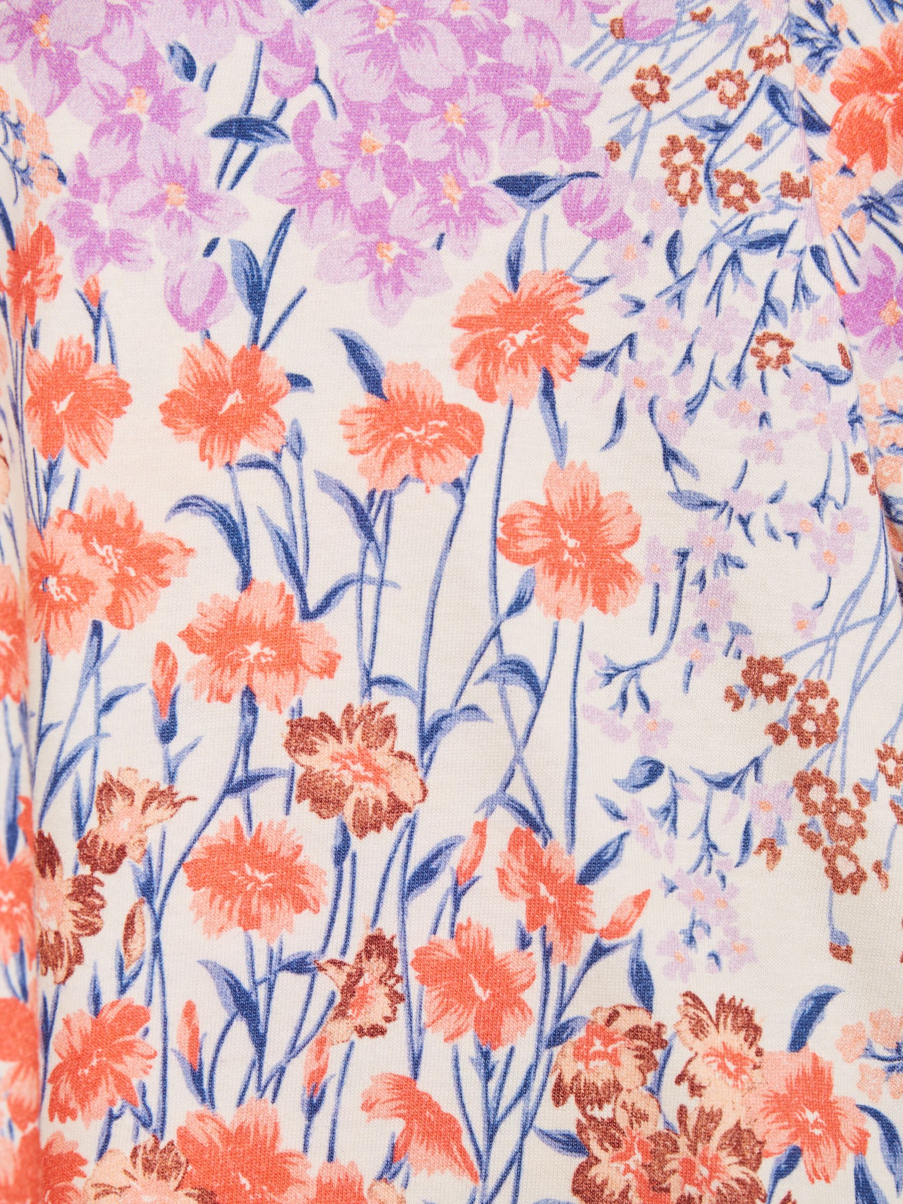 Junior Printed Cotton T-Shirt in Pink - Image 6 of 6