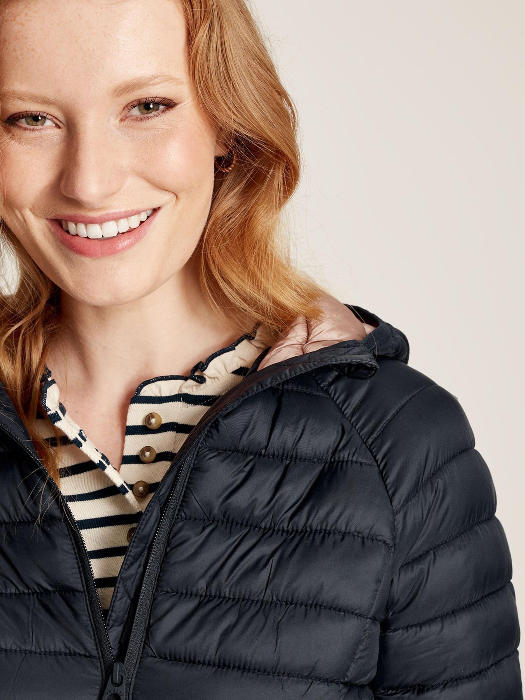 Bramley Navy Showerproof Packable Padded Coat - Image 4 of 6