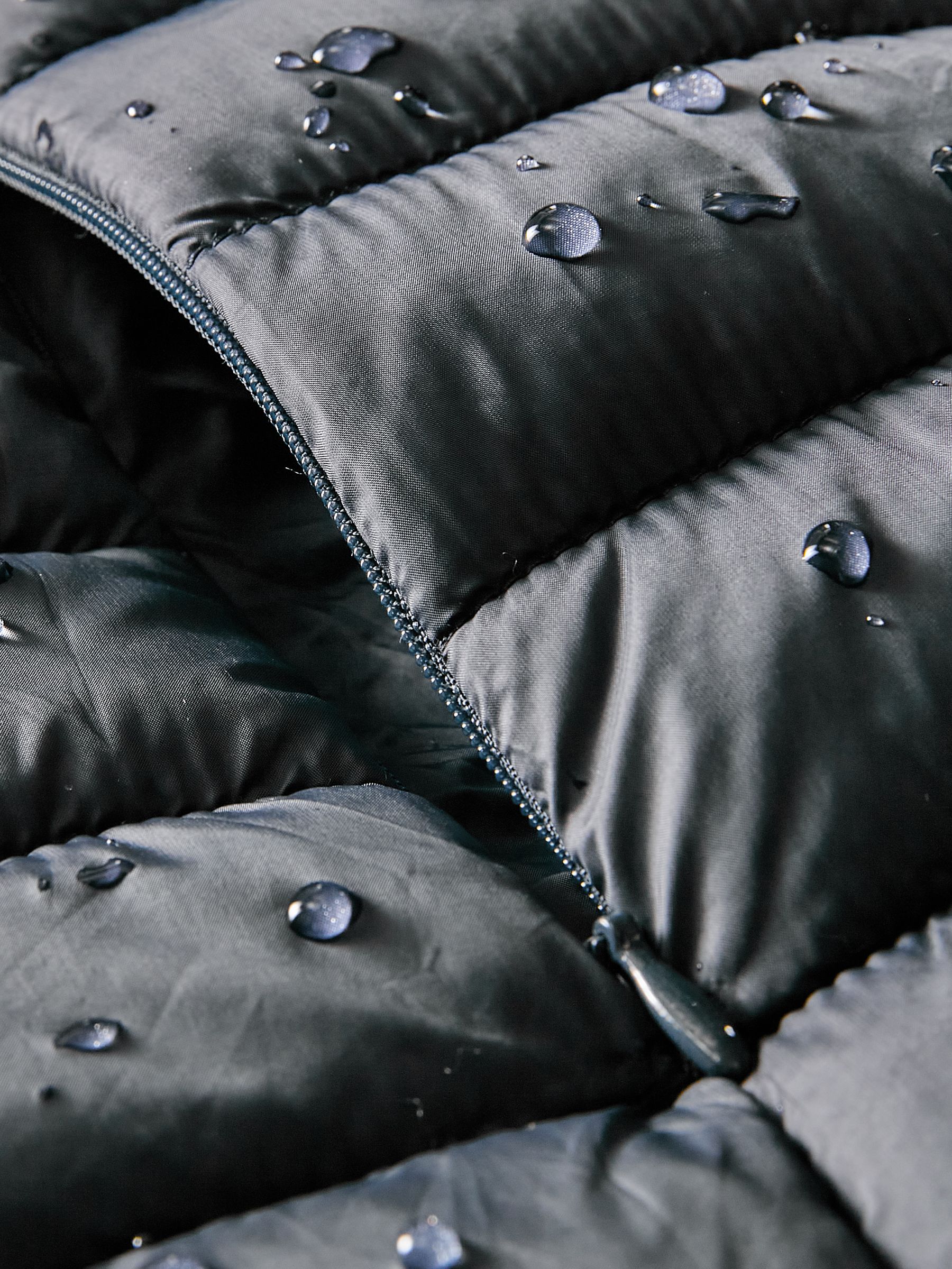 Bramley Navy Showerproof Packable Padded Coat - Image 7 of 8