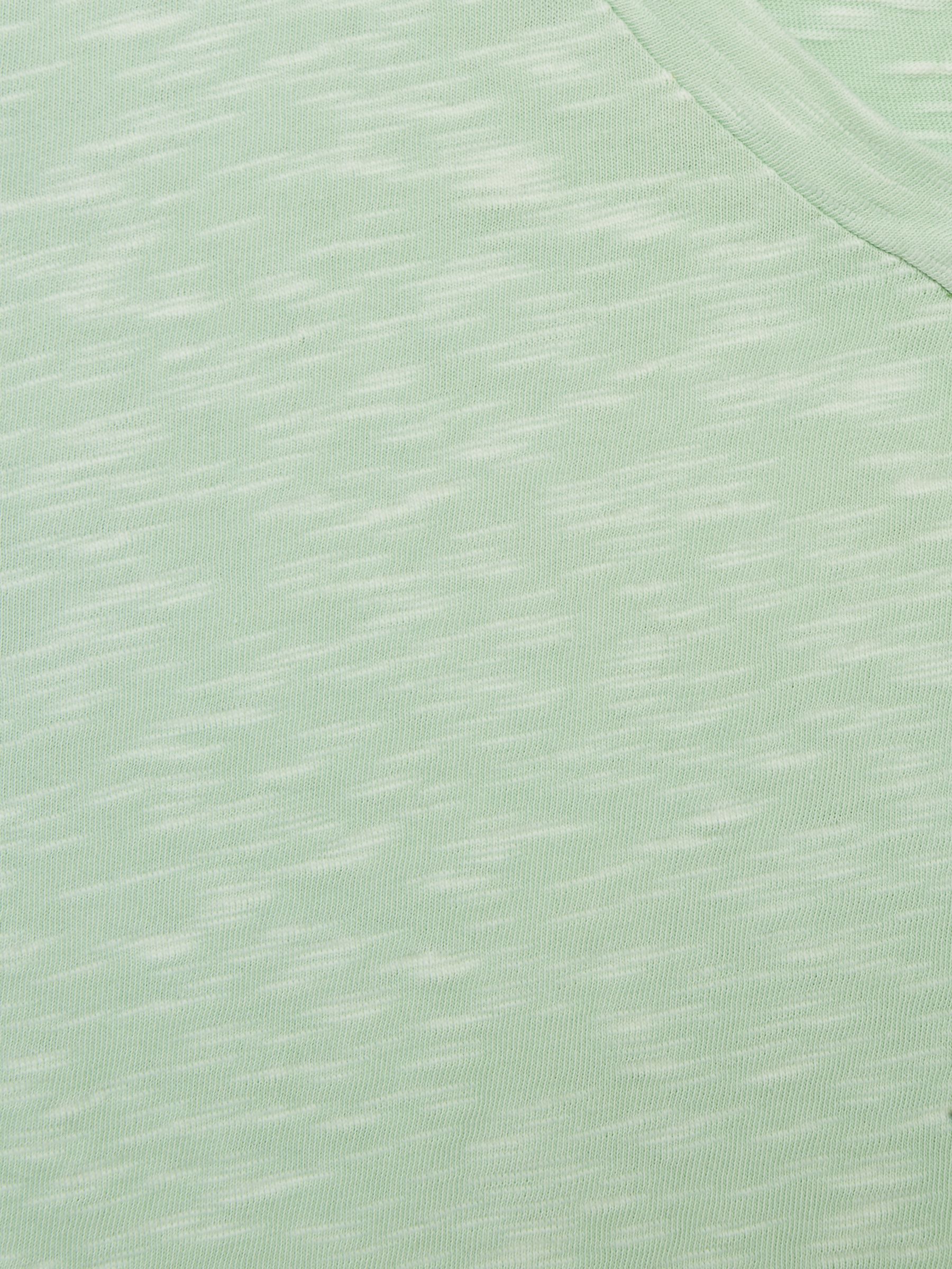 Jersey V Neck T-Shirt in Aqua - Image 6 of 12