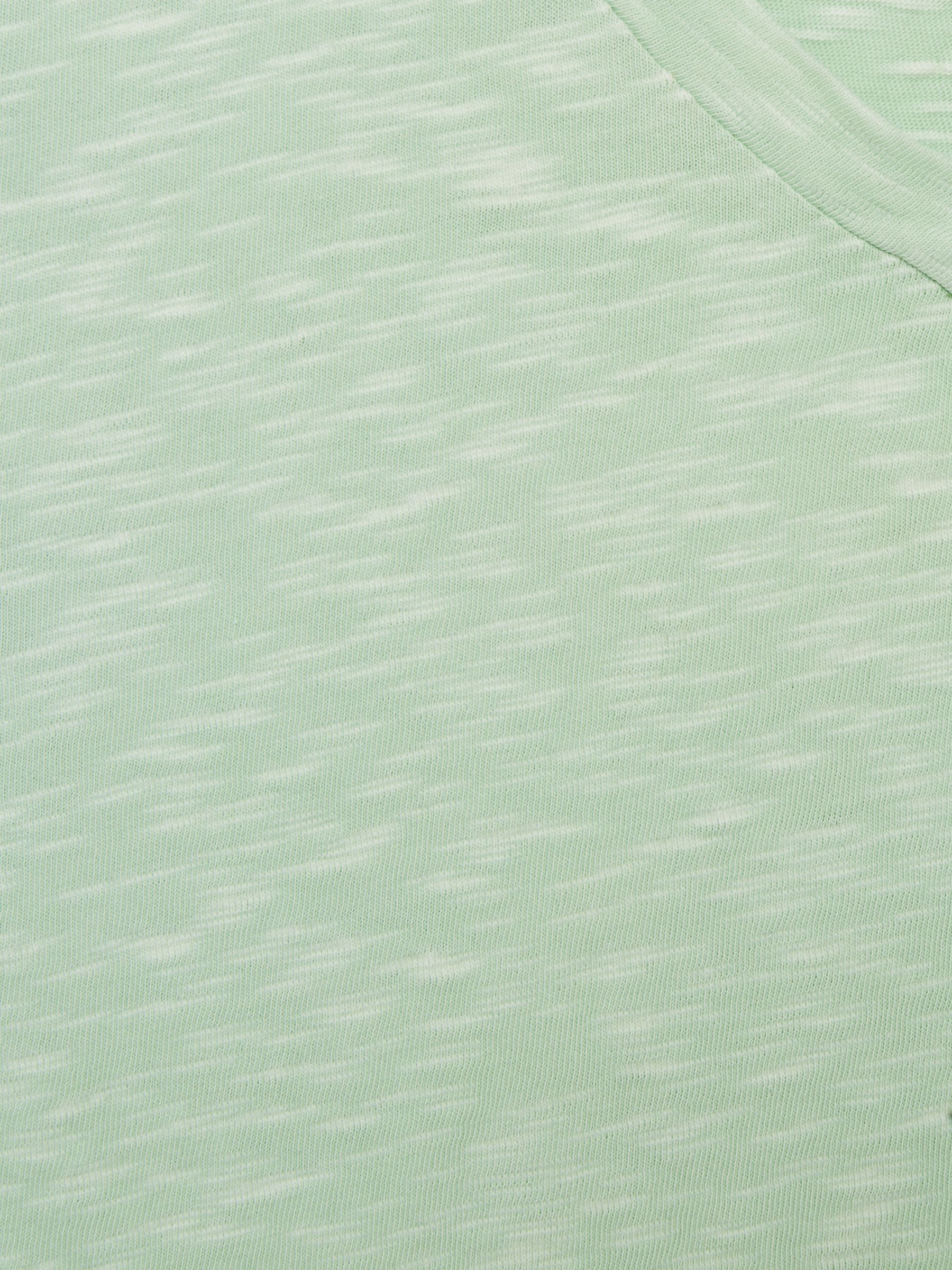 Jersey V Neck T-Shirt in Aqua - Image 8 of 12