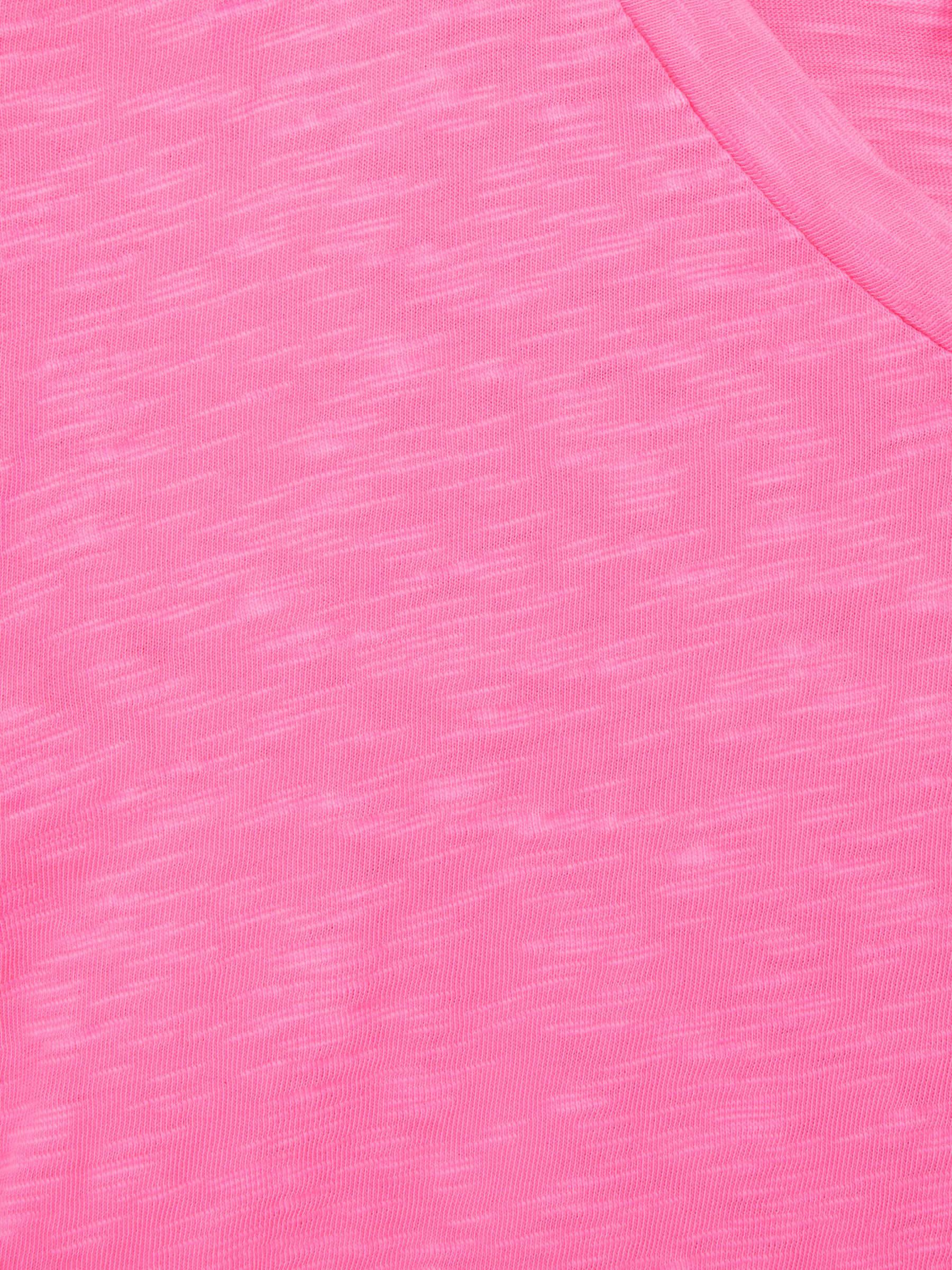 9-12 yrs Jersey V Neck T-Shirt in Pink - Image 6 of 6