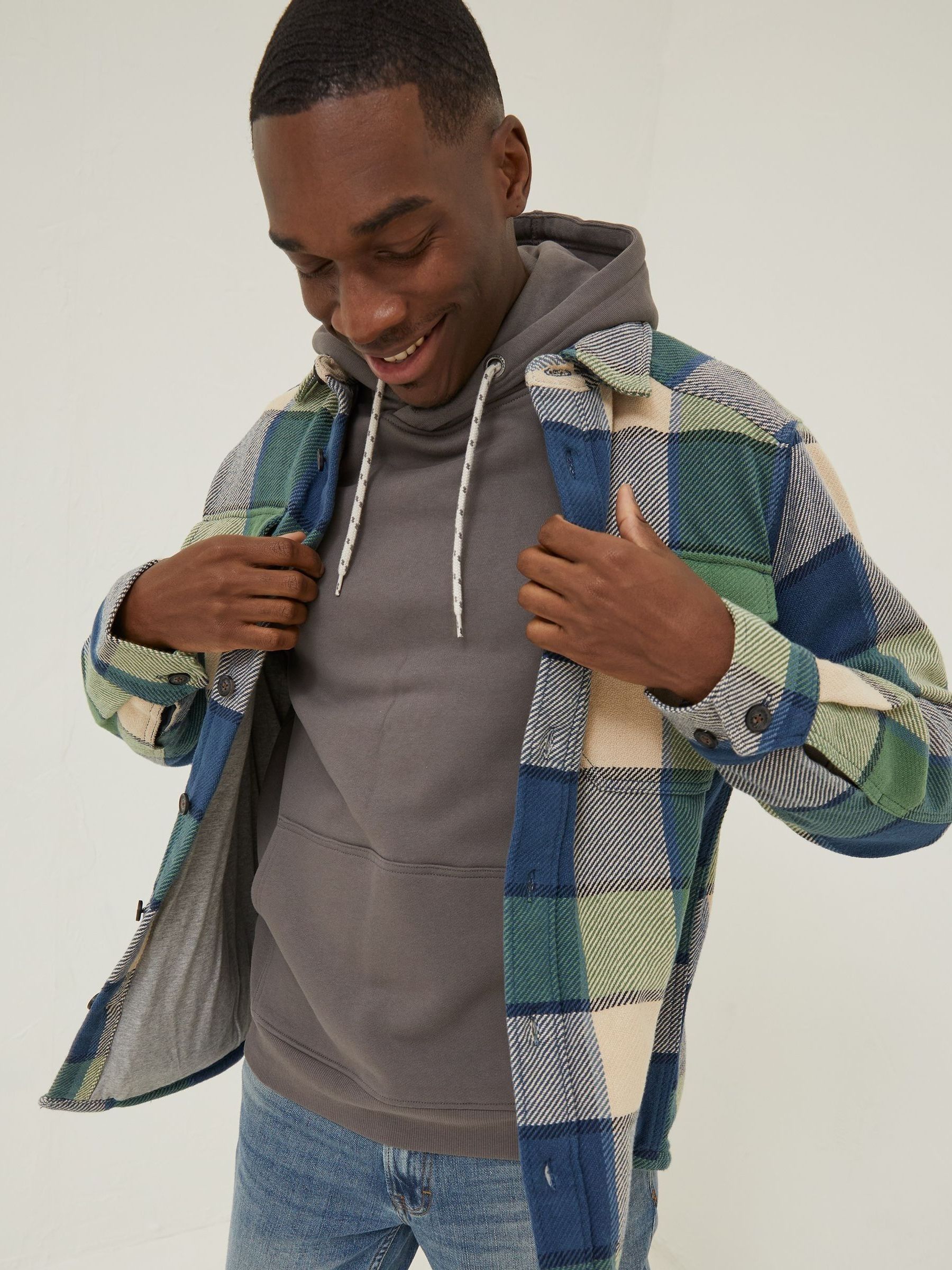 Green Ryton Buffalo Overshirt FatFace