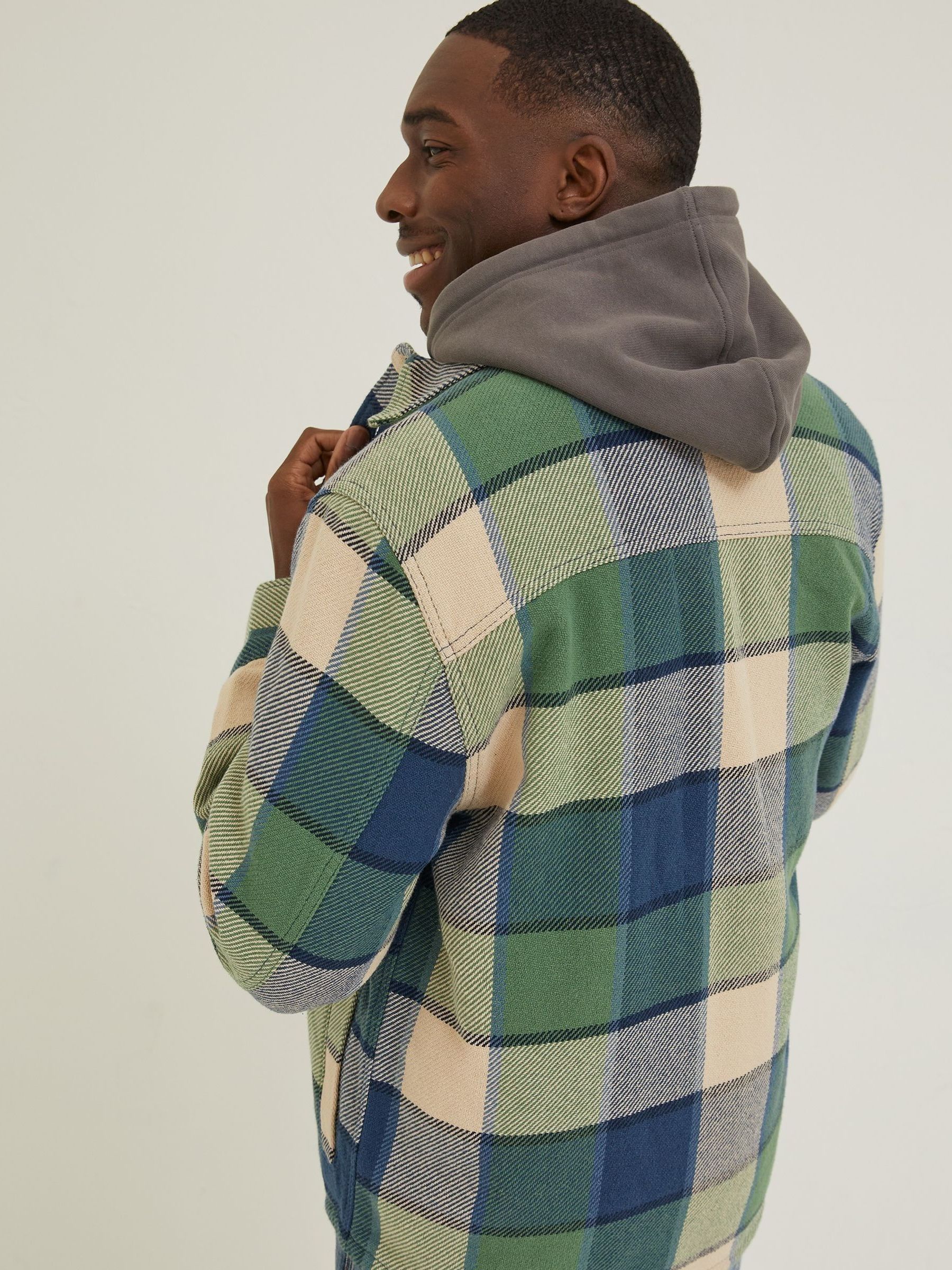 Green Ryton Buffalo Overshirt - Image 2 of 5 Green Ryton Buffalo Overshirt - Image 2 of 5