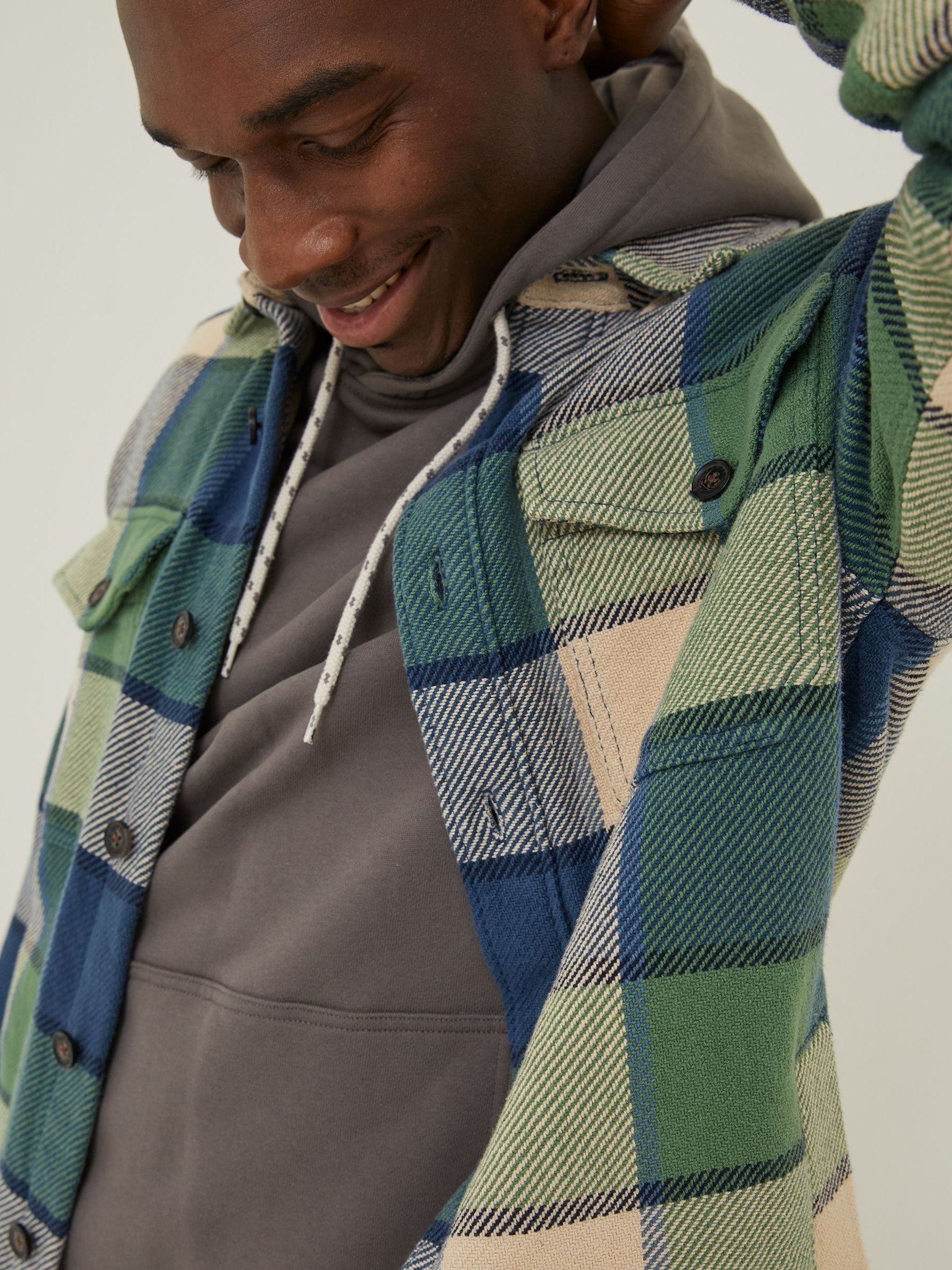 Green Ryton Buffalo Overshirt - Image 4 of 5