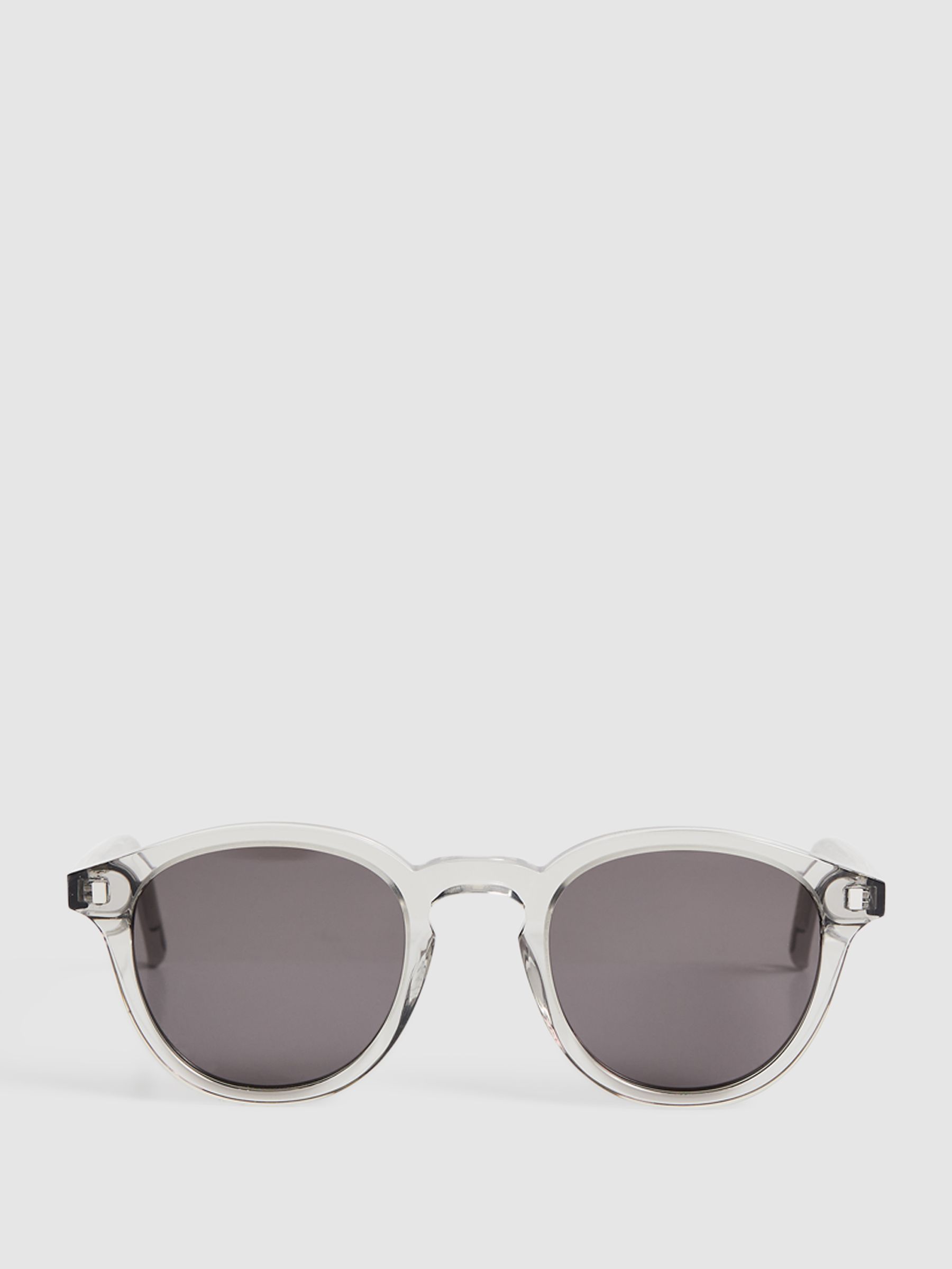 Monokel Eyewear Round Sunglasses in Grey - Image 1 of 5 Monokel Eyewear Round Sunglasses in Grey - Image 1 of 5