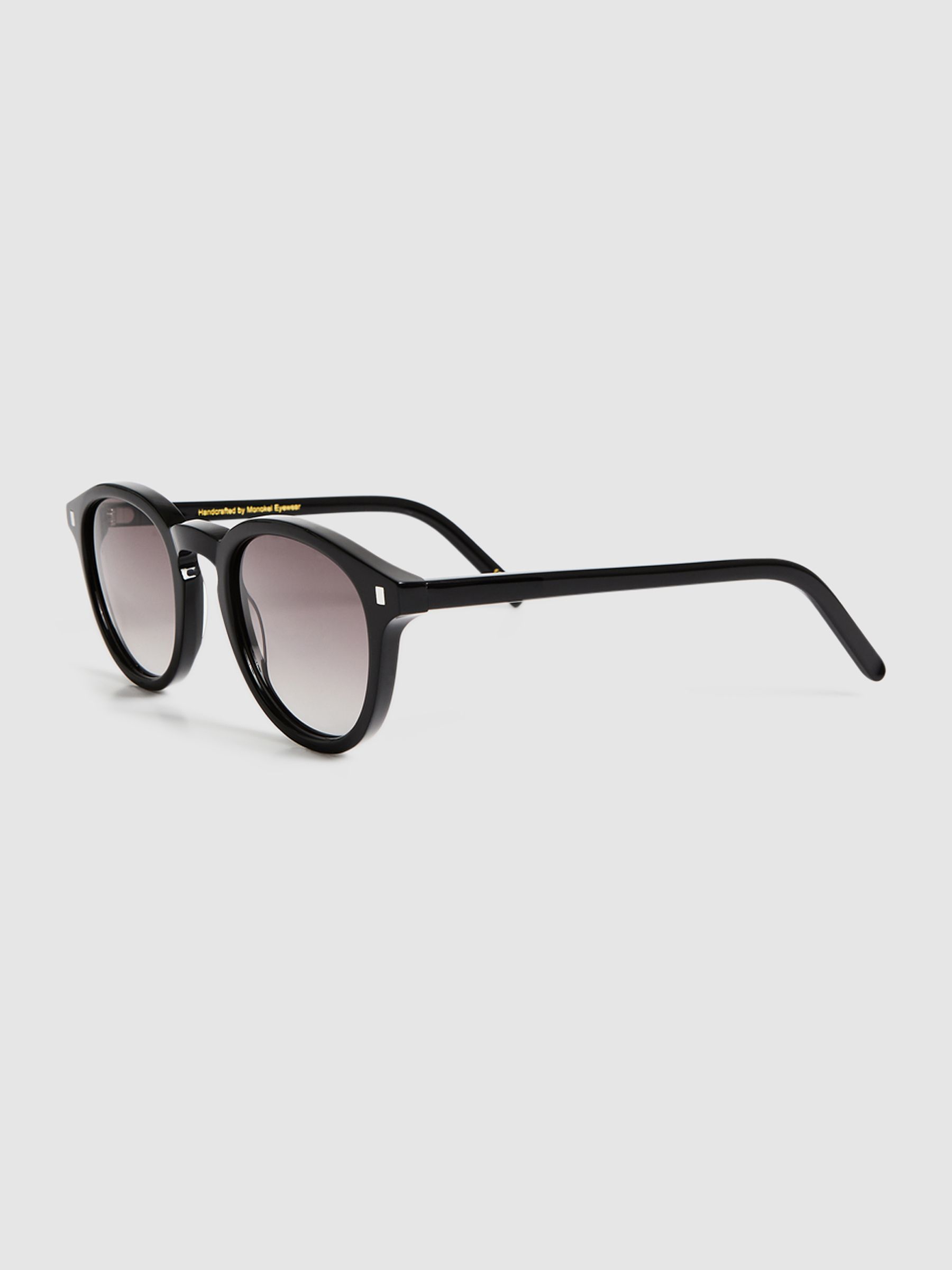 Reiss Monokel Eyewear Round Sunglasses in Black - REISS