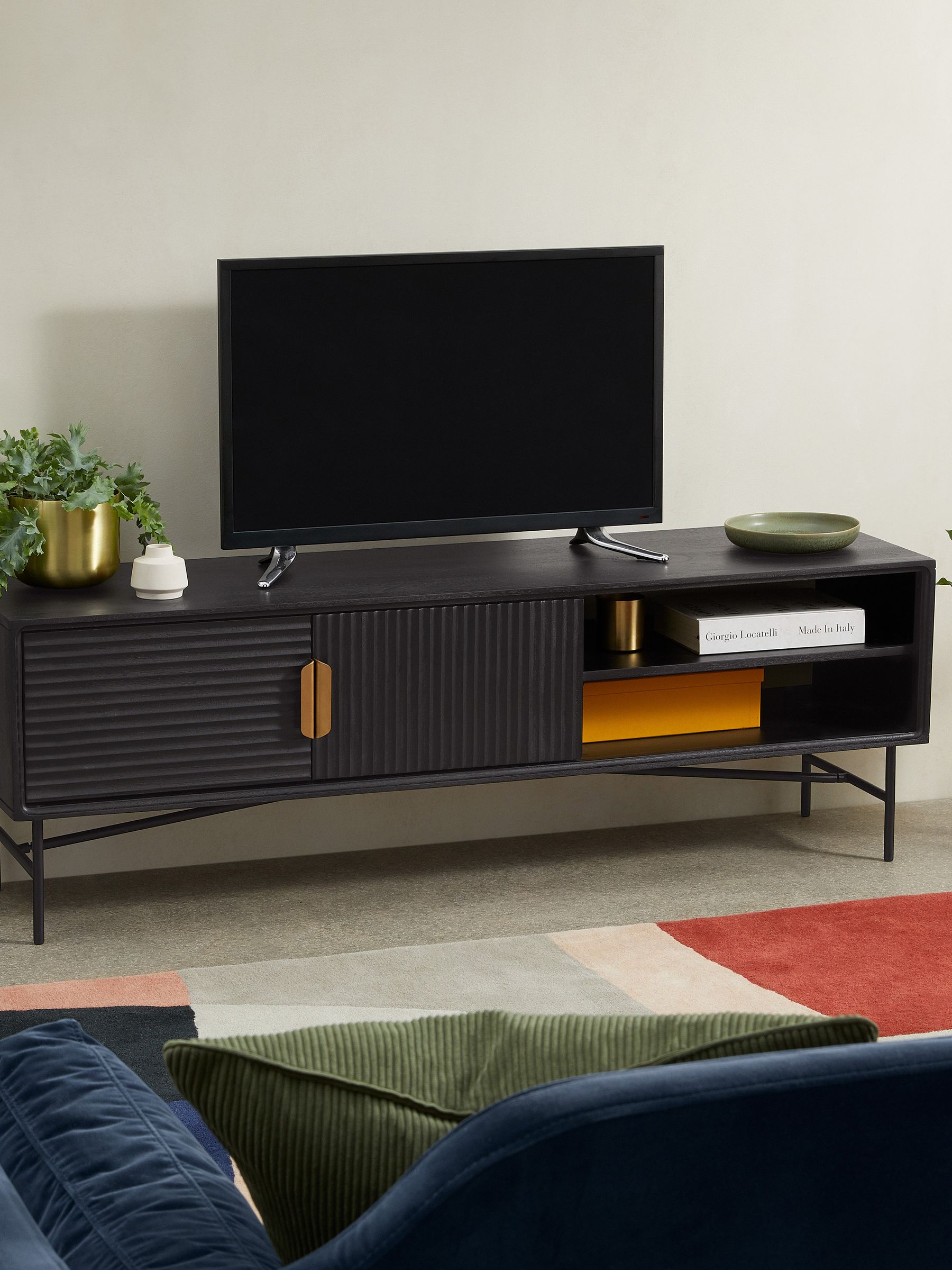 Haines TV Unit in Charcoal - Image 2 of 7