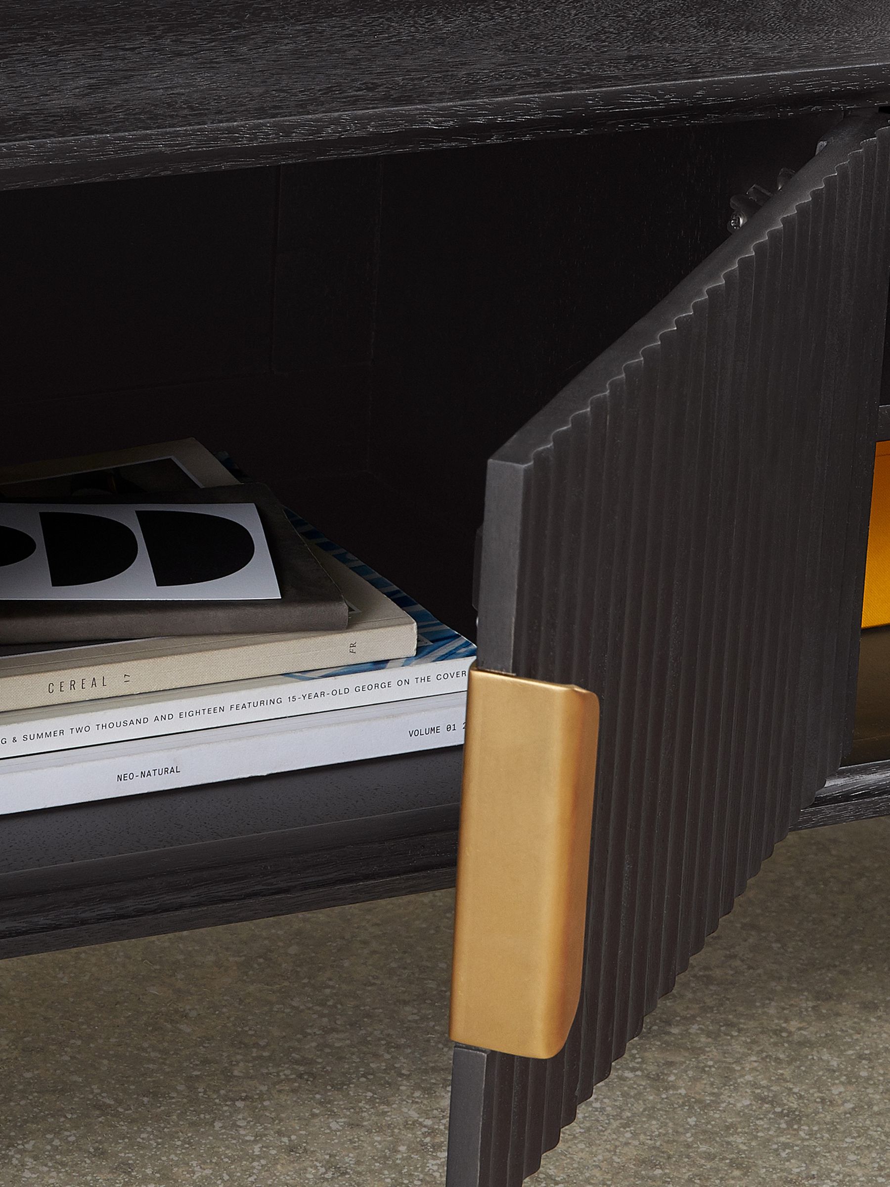 Haines TV Unit in Charcoal - Image 3 of 7
