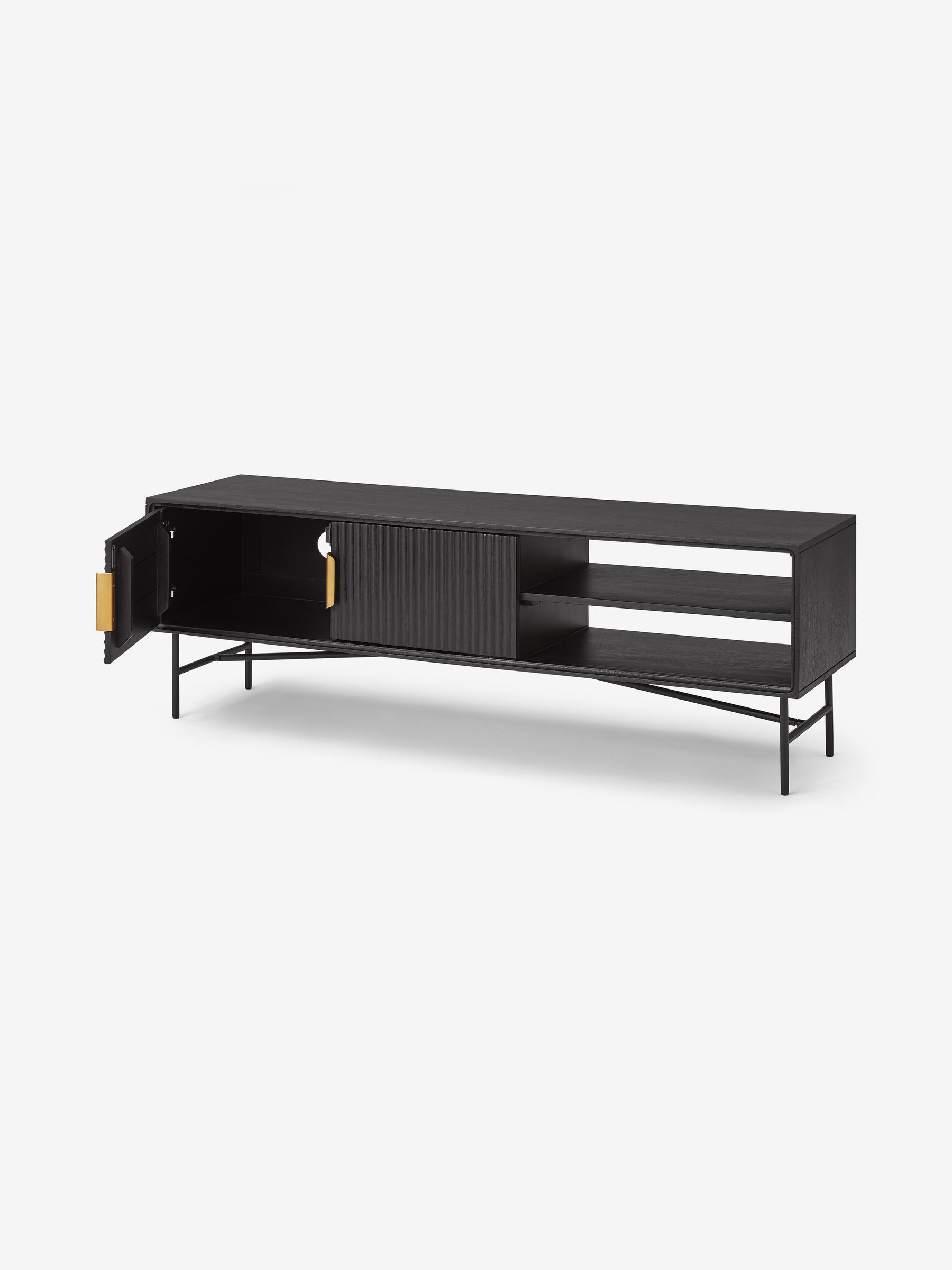 Haines TV Unit in Charcoal - Image 4 of 7