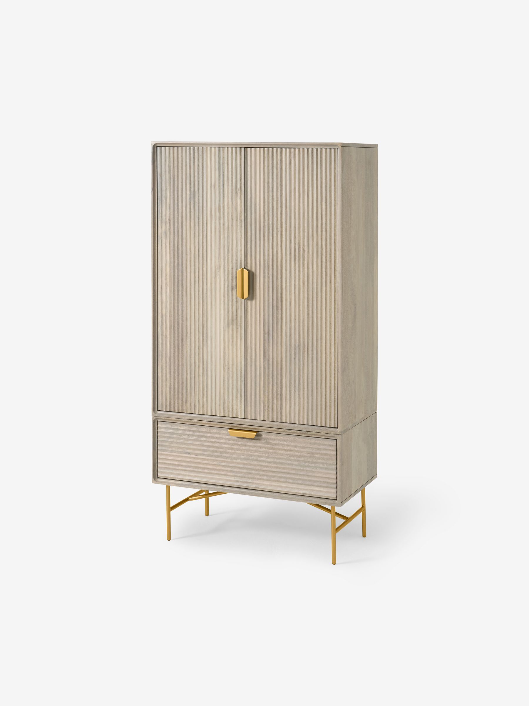 Haines Tall Cabinet in Grey - Image 7 of 7
