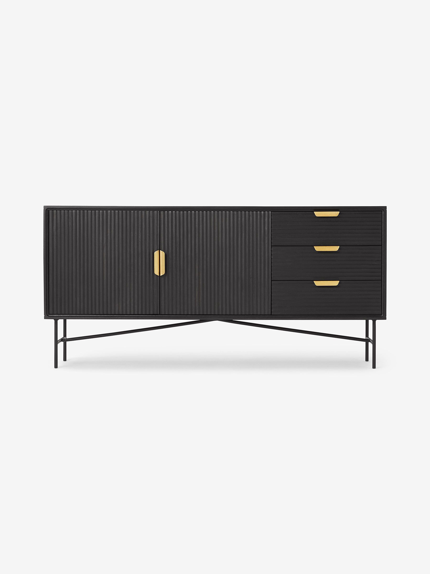 Haines Sideboard in Charcoal - Image 2 of 4