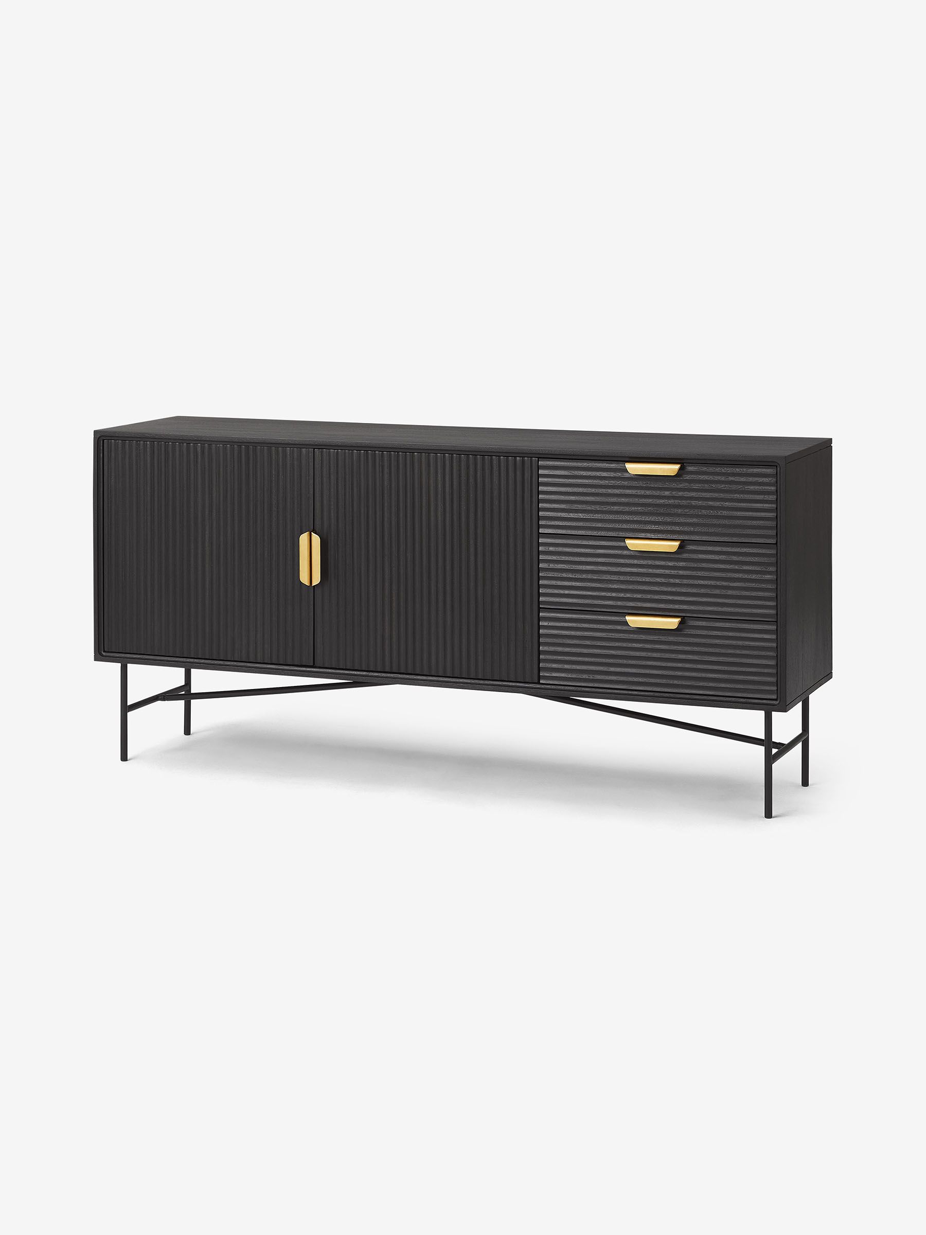 Haines Sideboard in Charcoal - Image 3 of 4