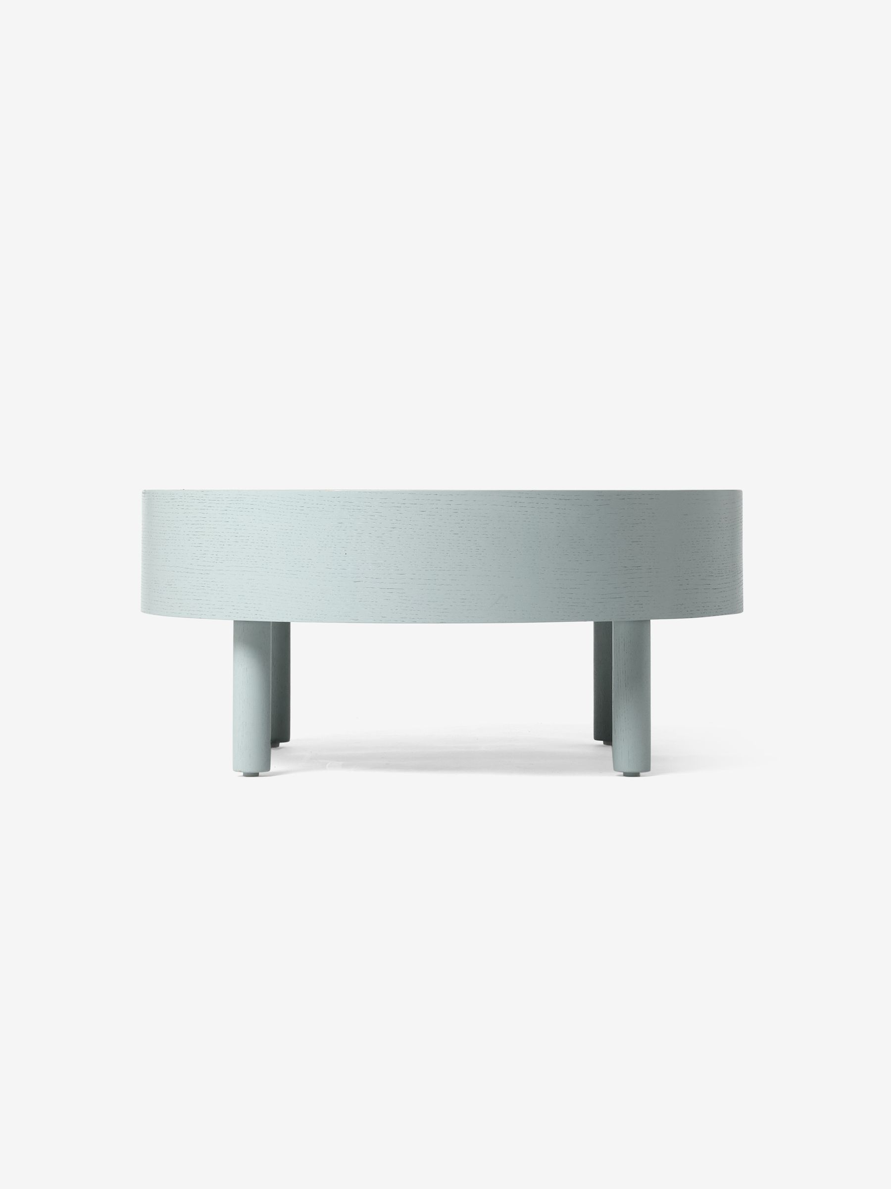 Lola Round Storage Coffee Table in Grey - Image 5 of 5