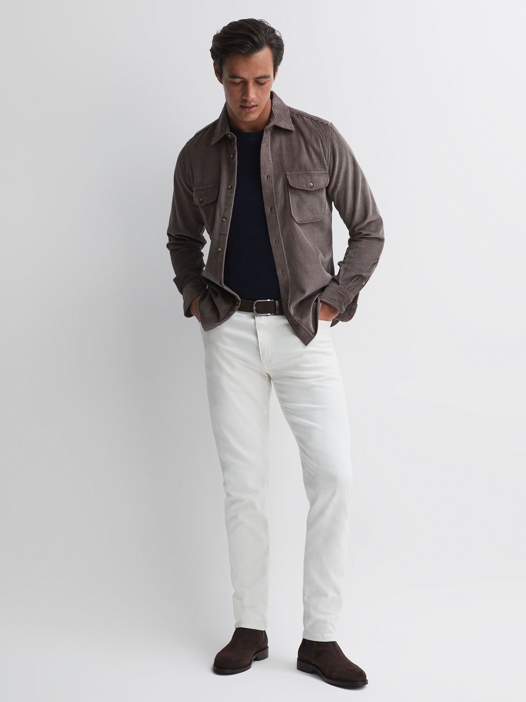 Leather Chelsea Boots in Chocolate - Image 2 of 5 Leather Chelsea Boots in Chocolate - Image 2 of 5