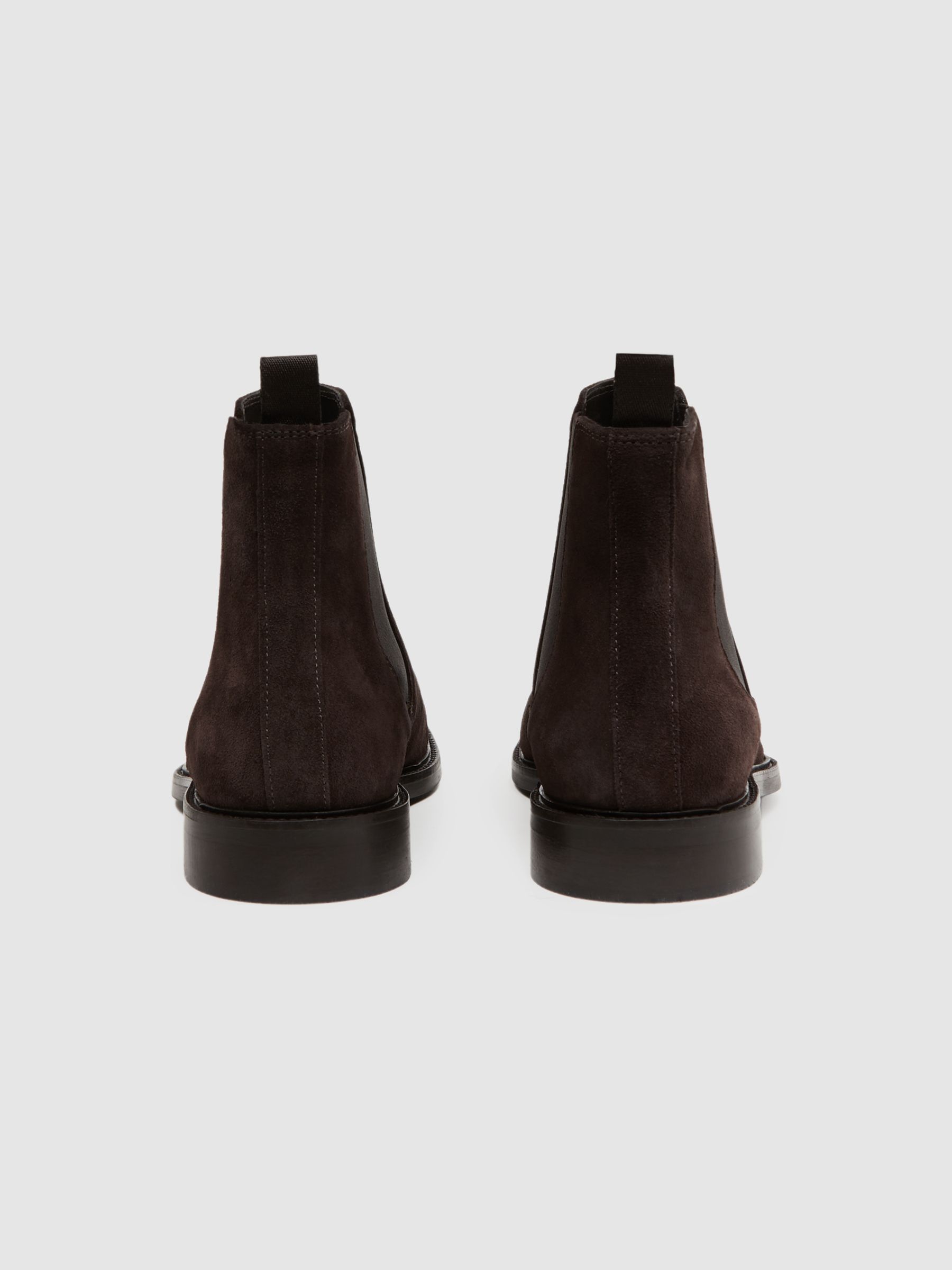 Leather Chelsea Boots in Chocolate - Image 4 of 5