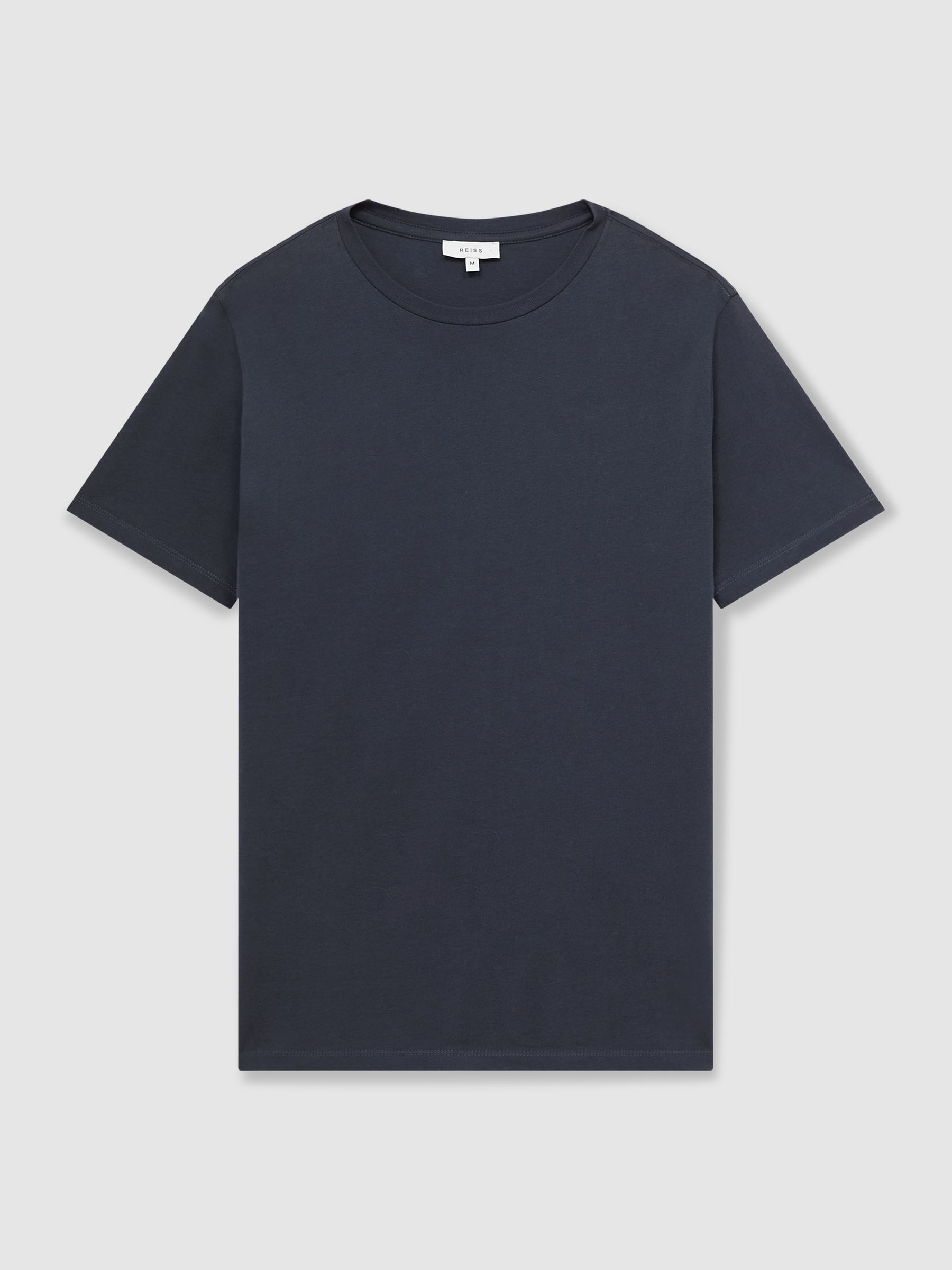 Crew Neck T-Shirt in Airforce Blue - Image 2 of 6