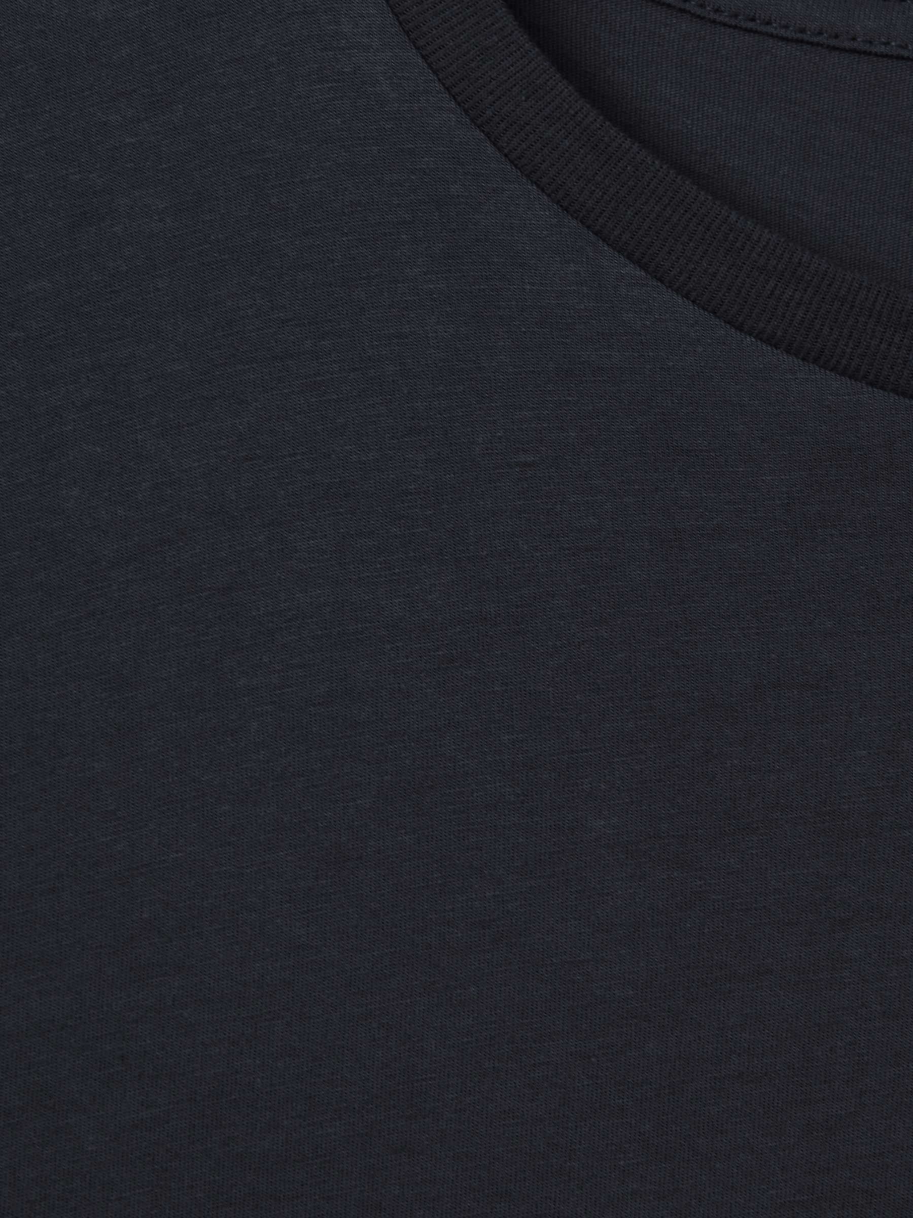 Crew Neck T-Shirt in Airforce Blue - Image 6 of 6