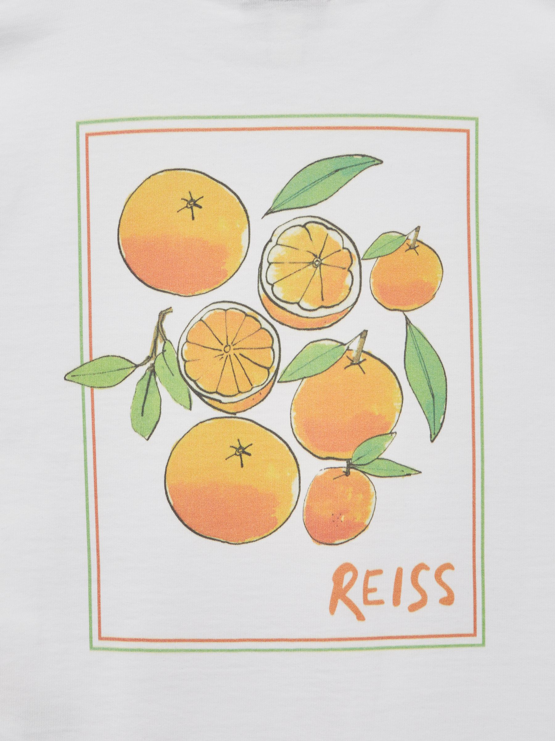 Senior Motif Cotton T-Shirt in White - Image 7 of 7