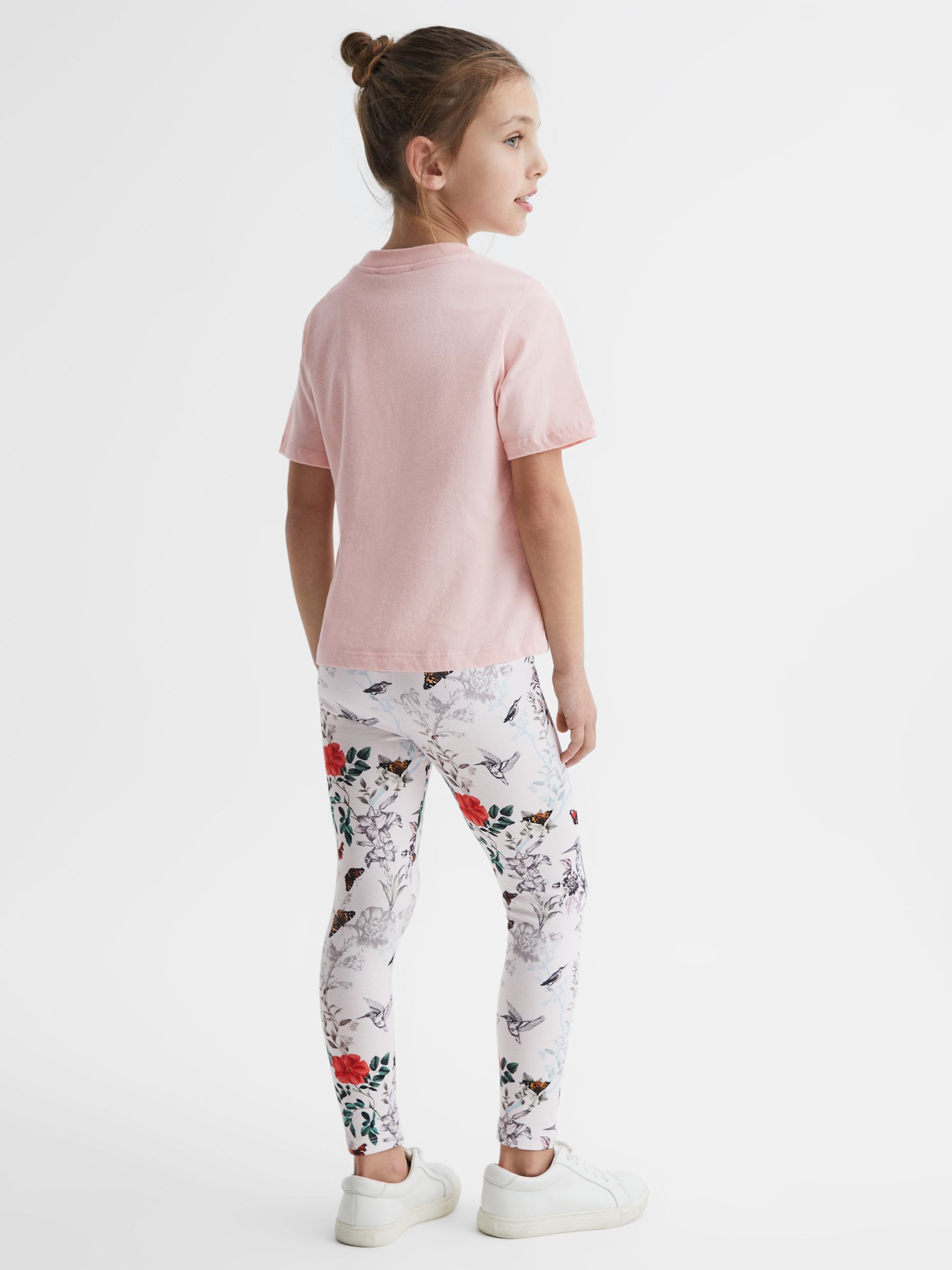 9-12 yrs Printed Set - T-Shirt and Leggings in Pink - Image 5 of 9