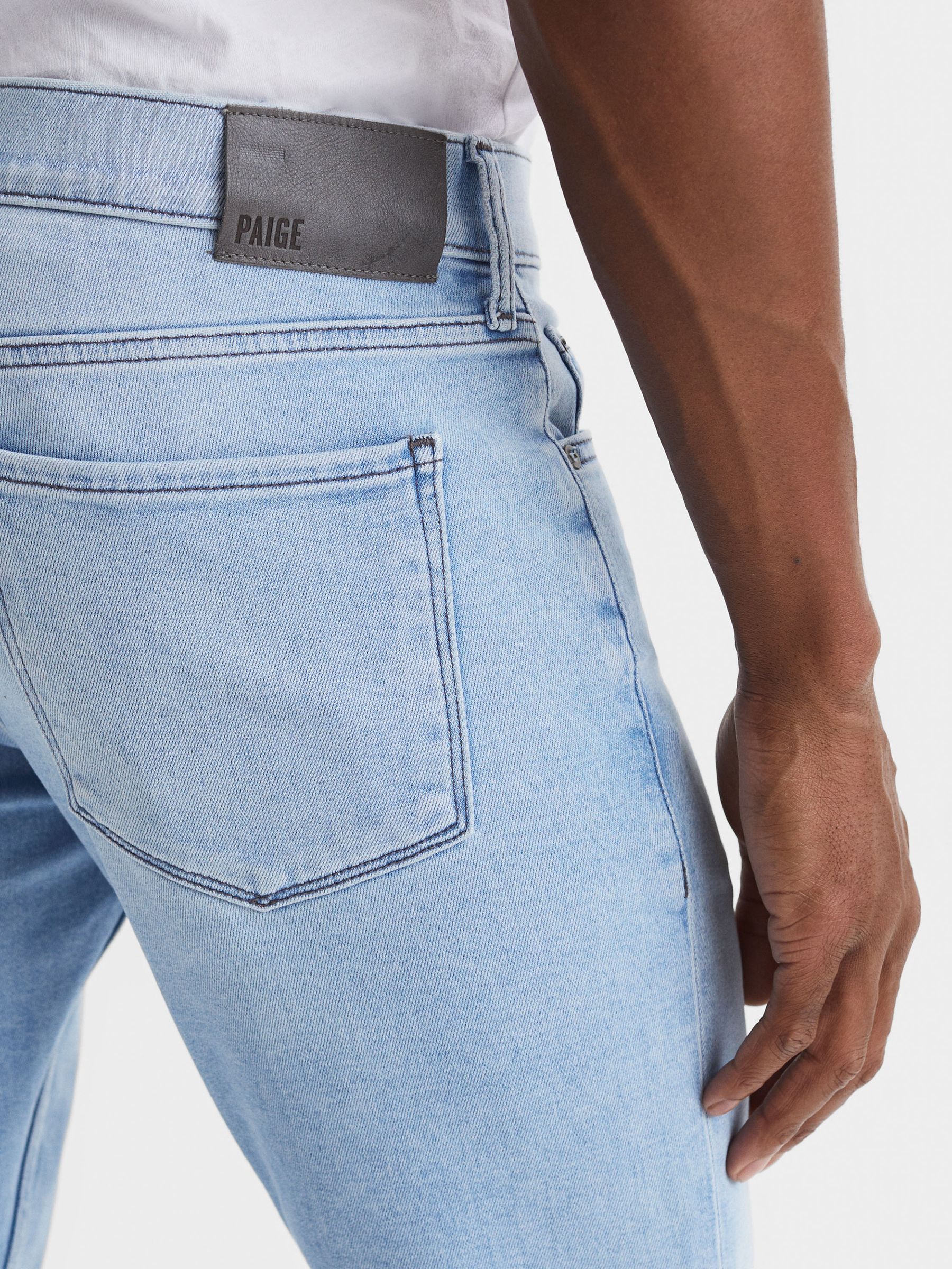 Paige High Stretch Slim Fit Jeans in Rower - Image 3 of 6